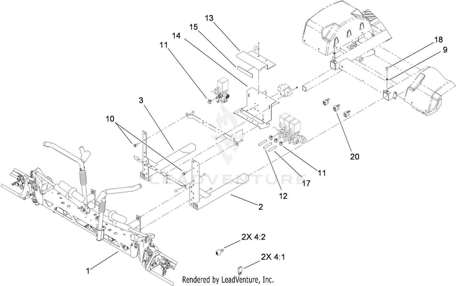 Multi-Pro 5700-D Boom Kit Assembly