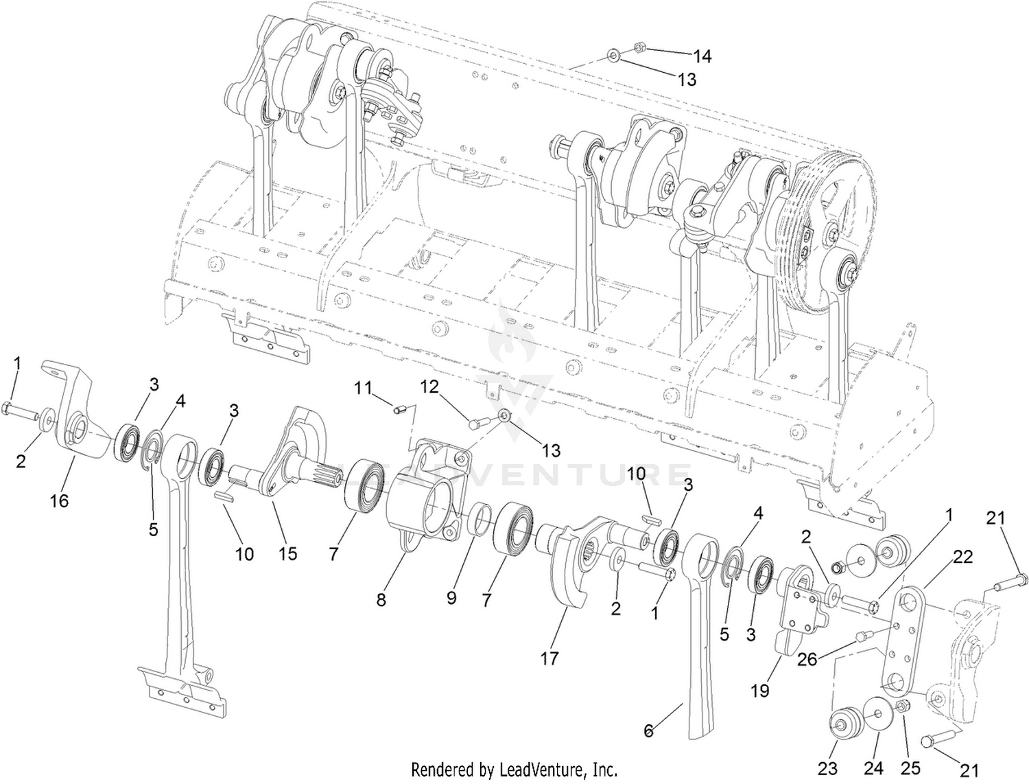 No. 5 and No. 6 Crankarm Assembly