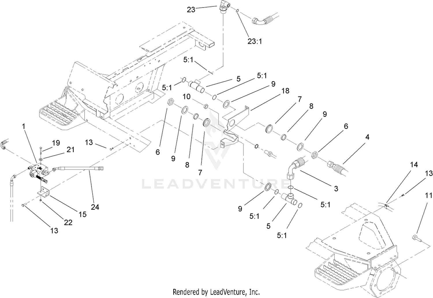 Front Hydraulic Drive Assembly