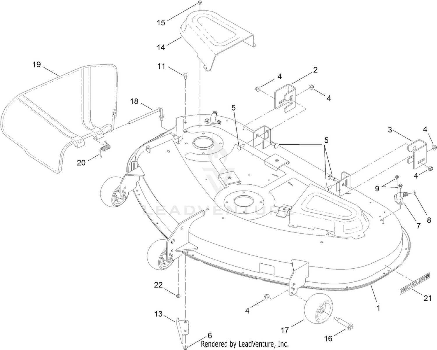50 Inch Deck Assembly