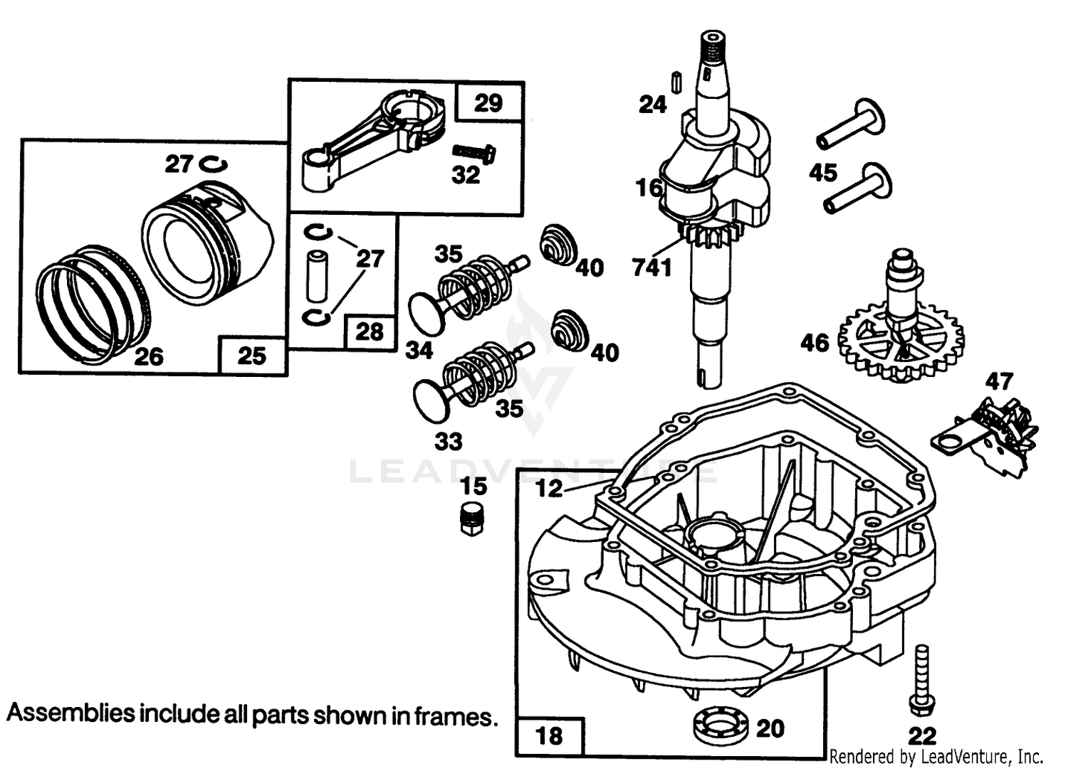 Engine Briggs  Stratton Model 122702-3171-01 2