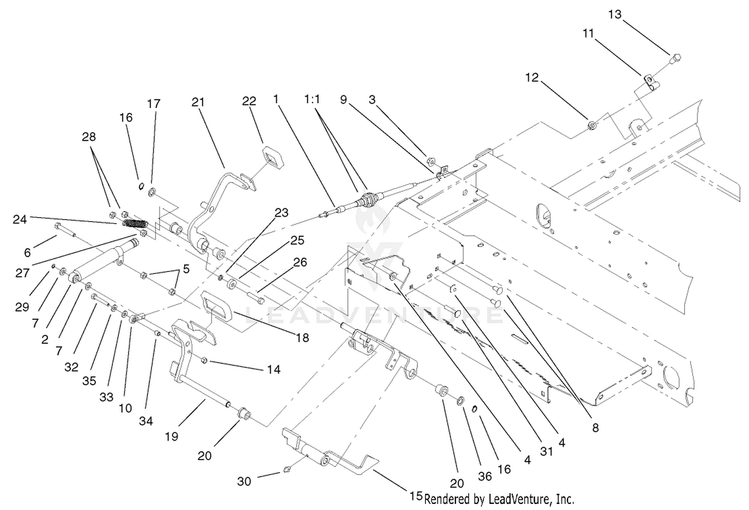 Traction Pedal Assembly