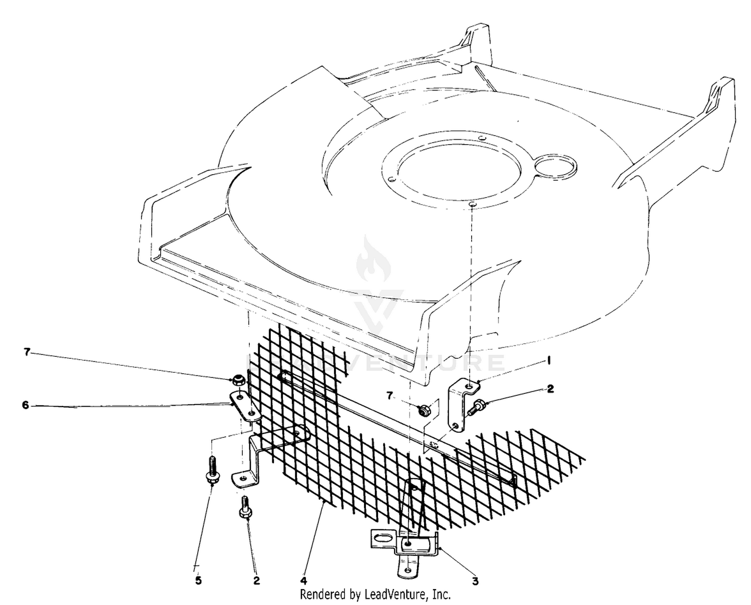 Leaf Shredder Kit Model No. 59105 (optional)
