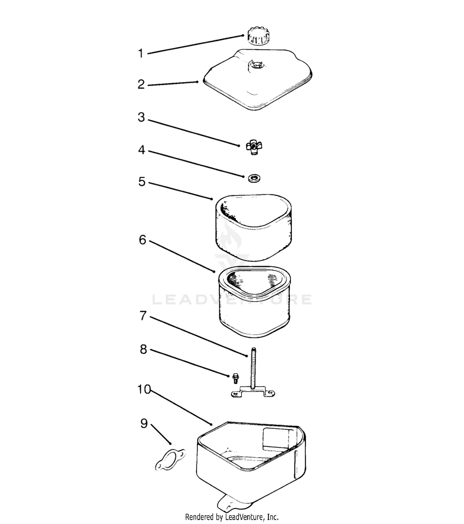 Air Intake/filtration (kohler Engine Cv14s-Ps1472)