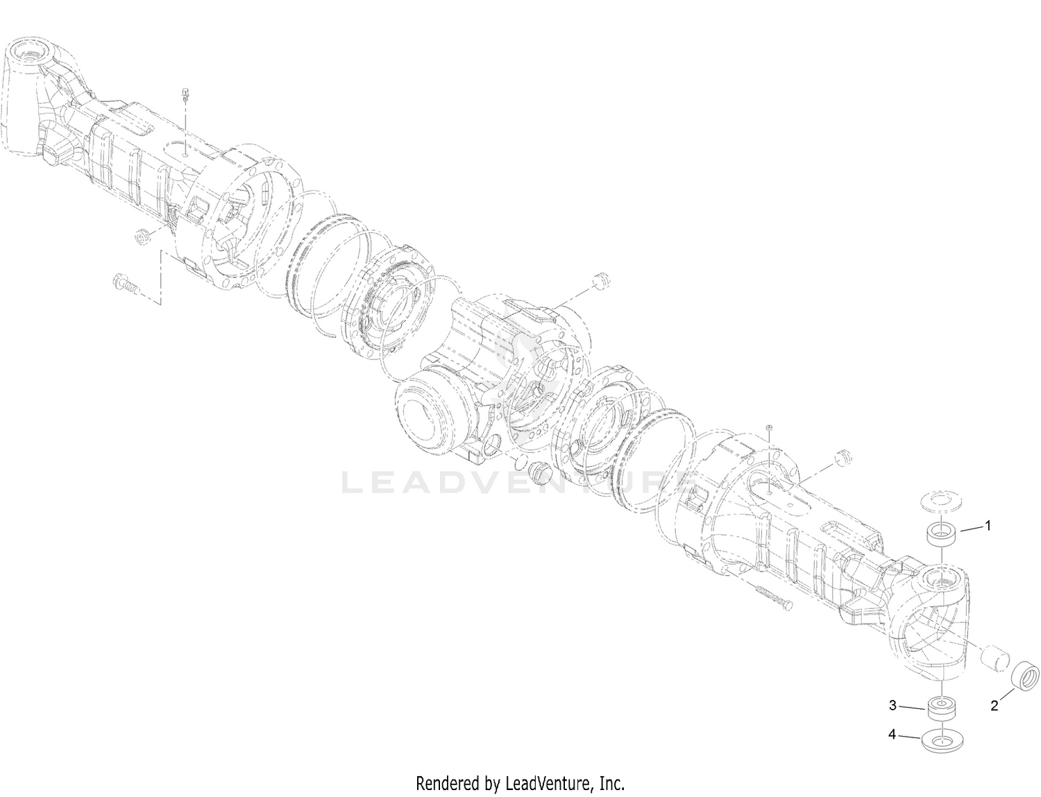 Front Axle  Axle Housing Assembly