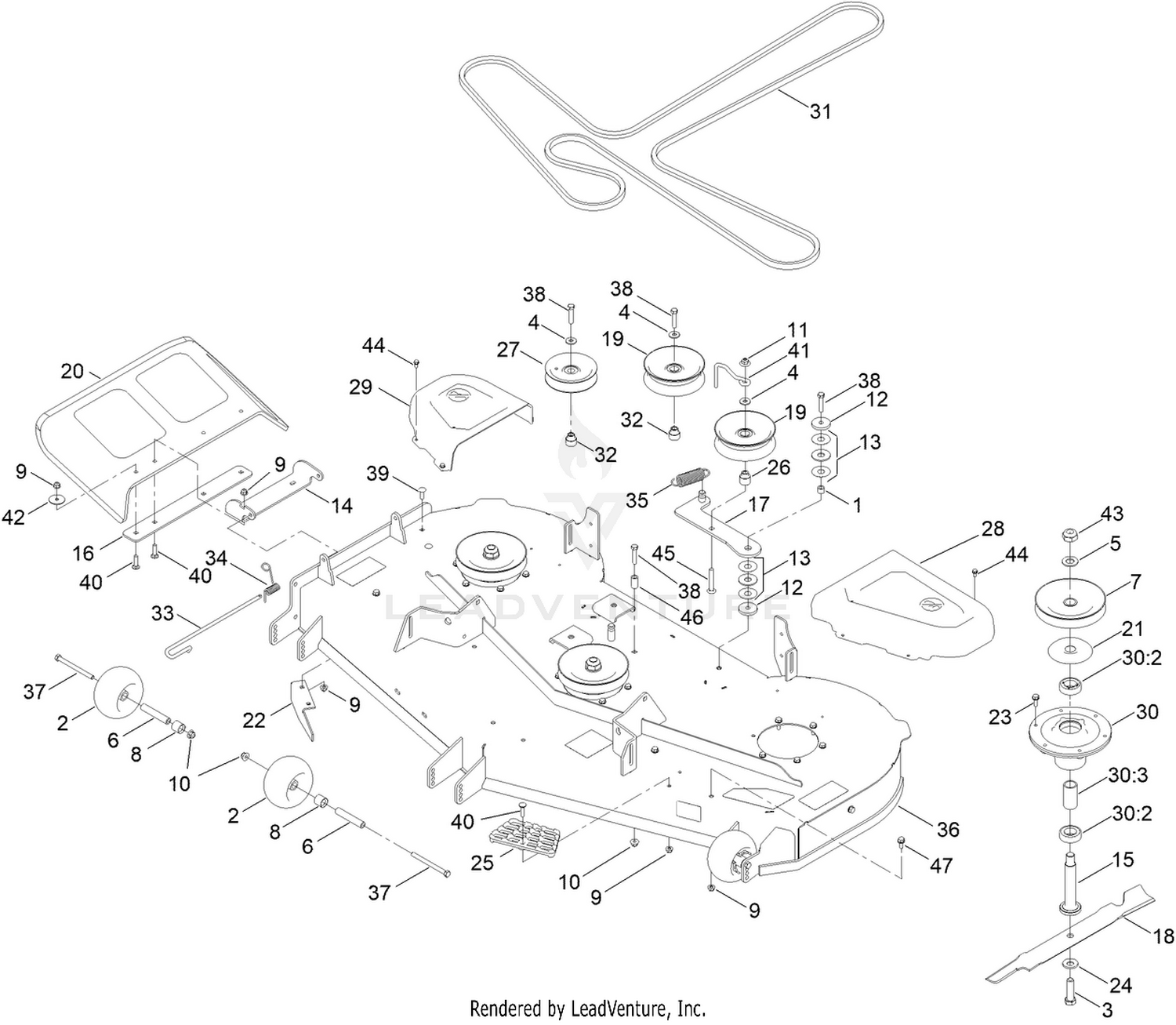 60in Deck Assembly