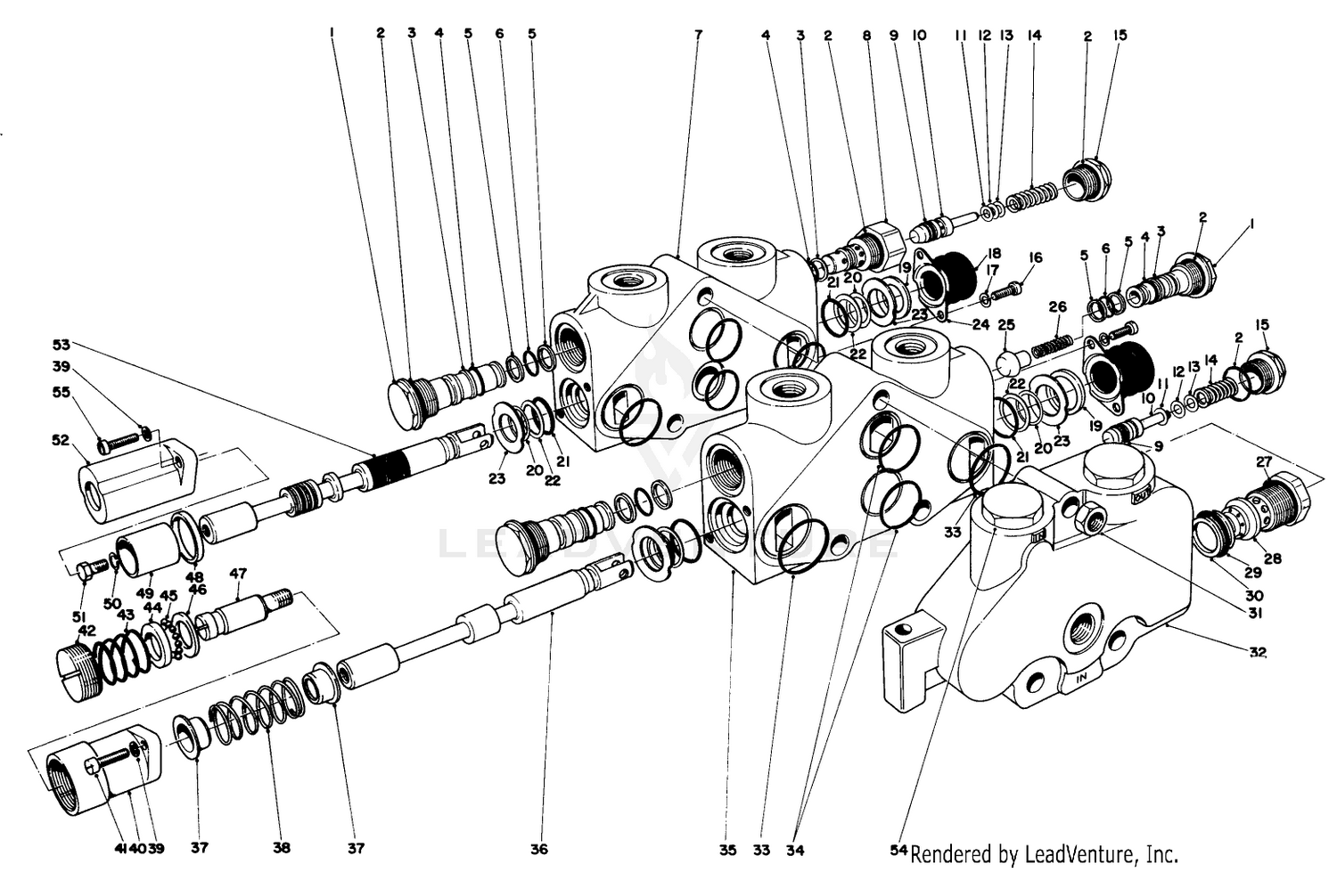 Control Valve Assembly No. 40-9510 Section 1 And 2