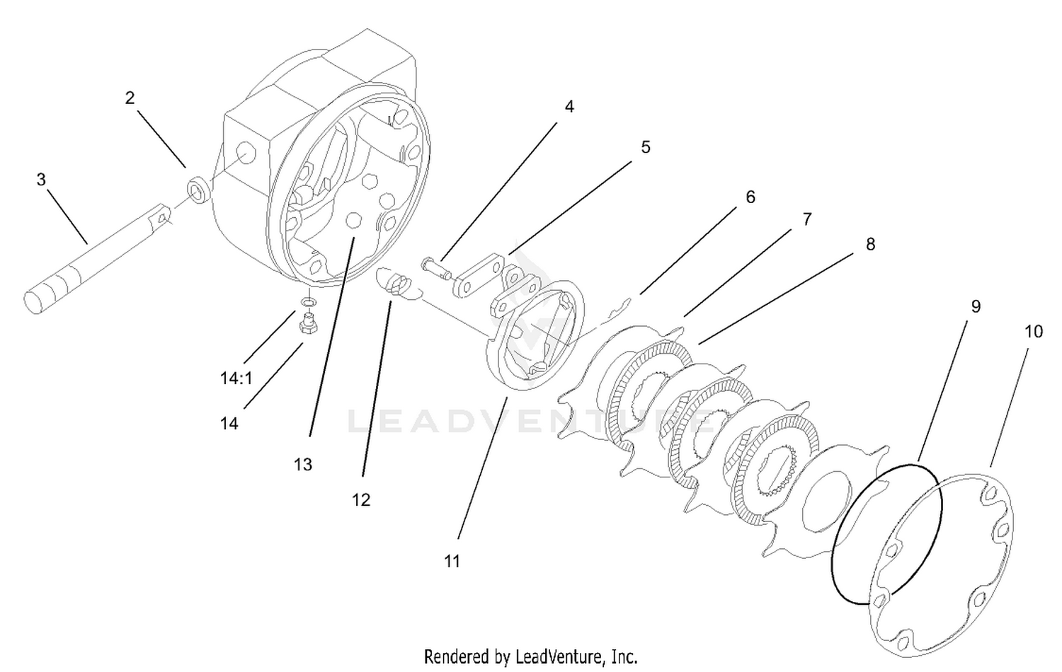 Right Hand Brake Assembly No. 100-3069-03