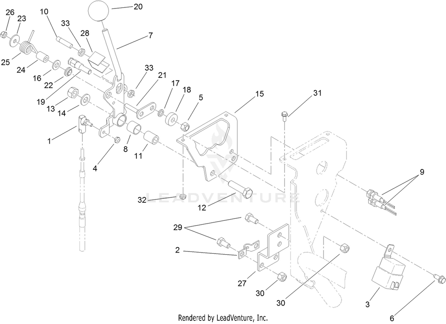 Speed Selector Lever Assembly