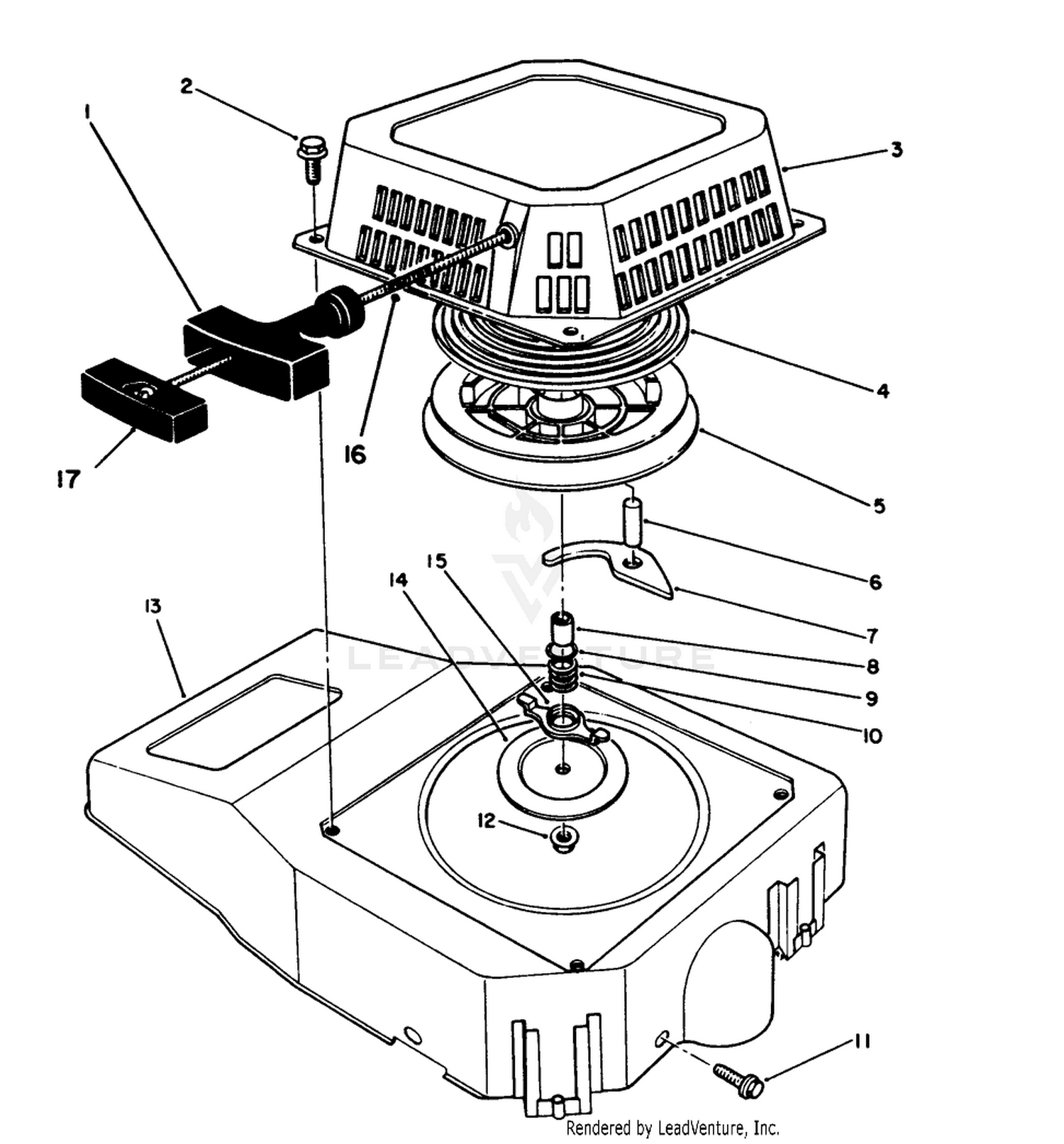 Recoil Assembly (engine No. Vmj7)