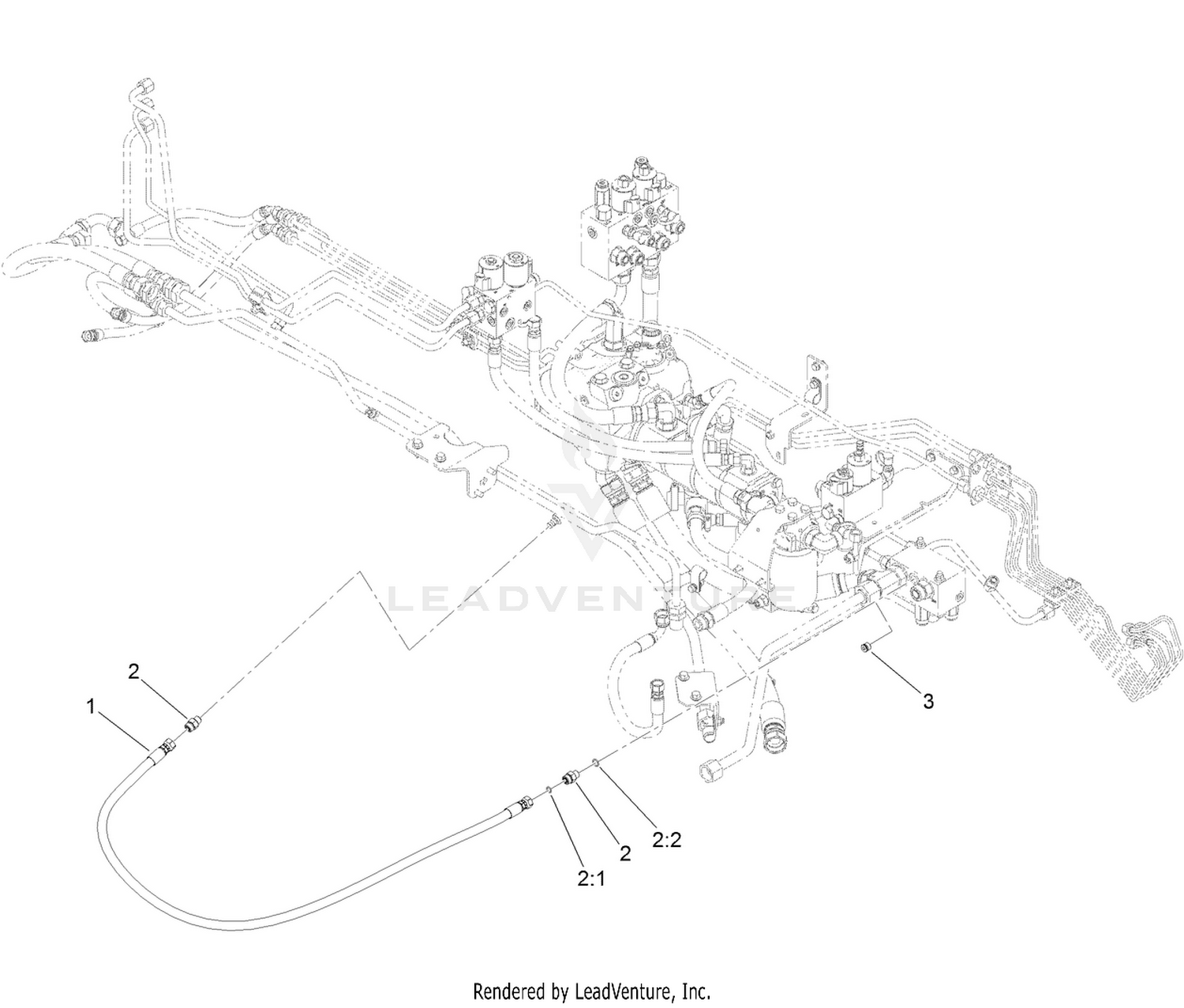 Reverse Tow Kit Assembly No. 136-3620