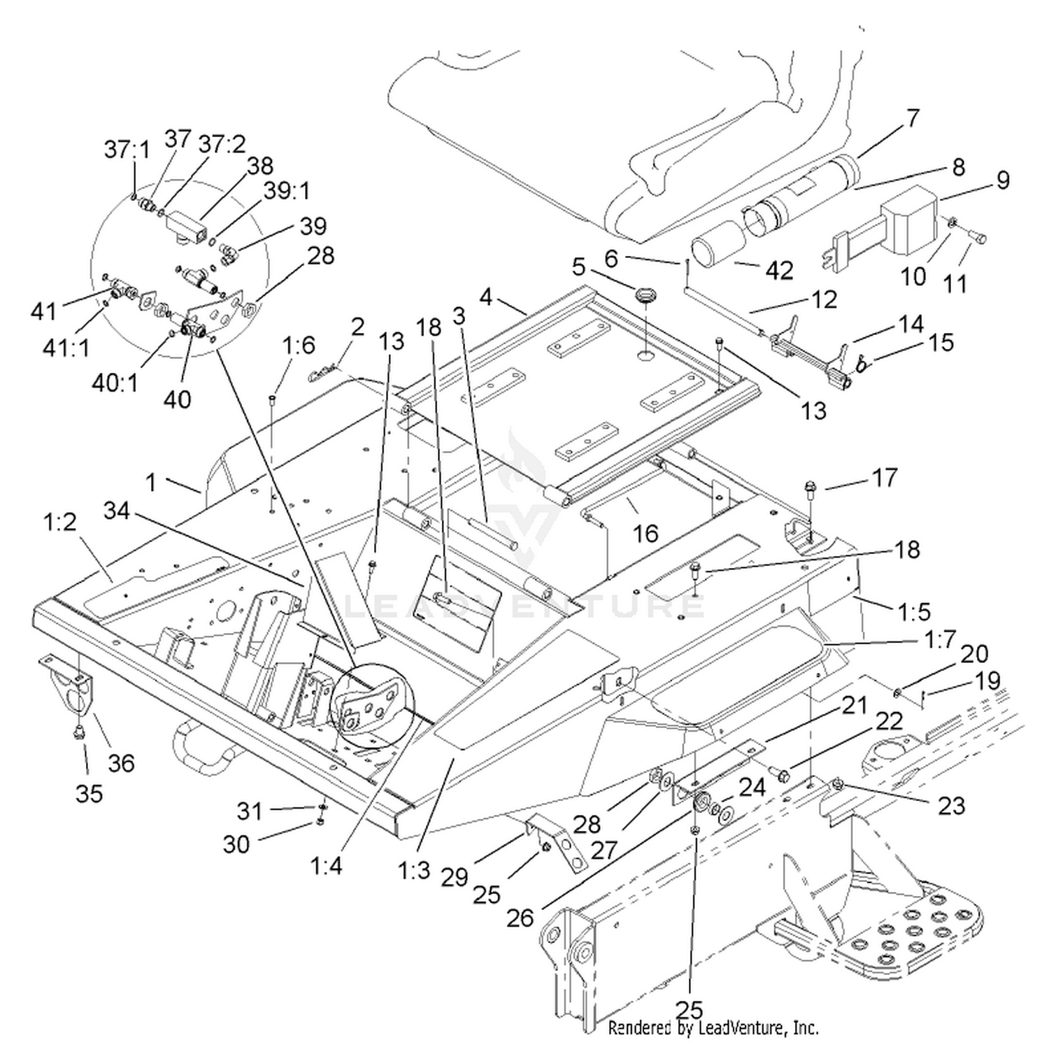Platform and Seat Base Assembly