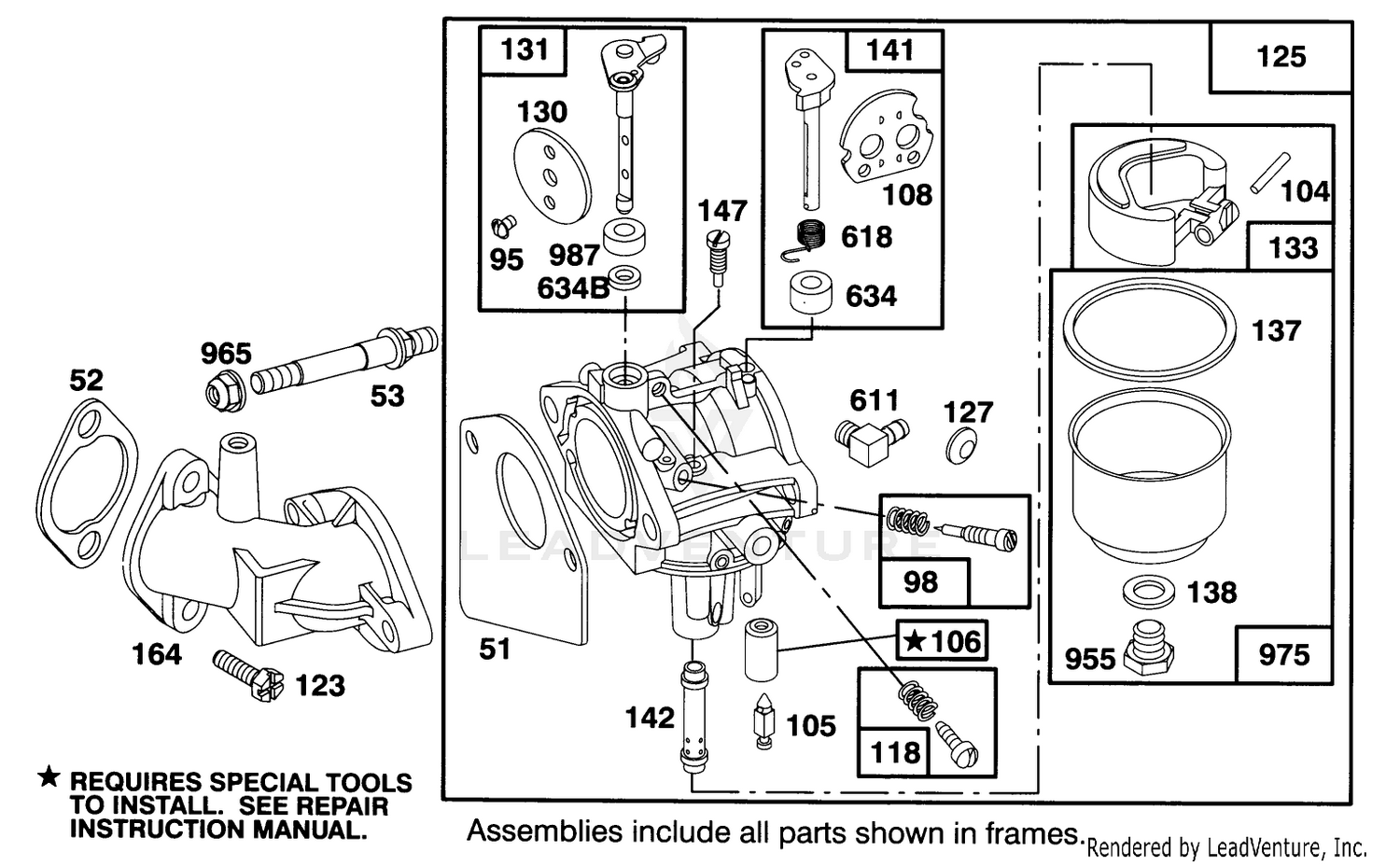 Engine Briggs  Stratton Model 283707-0156-01 3