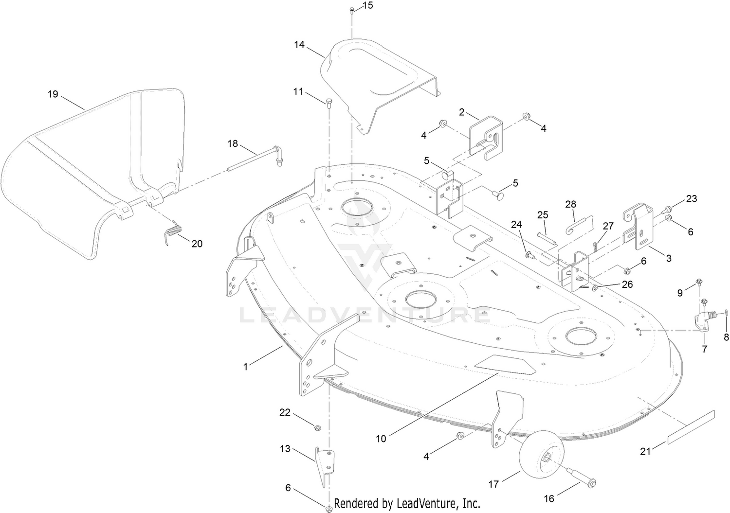 50 Inch Deck Assembly