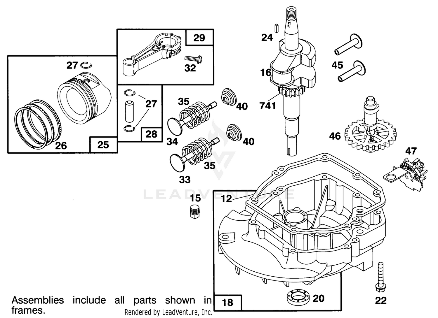 Engine Briggs  Stratton Model 122702-3171-01 2
