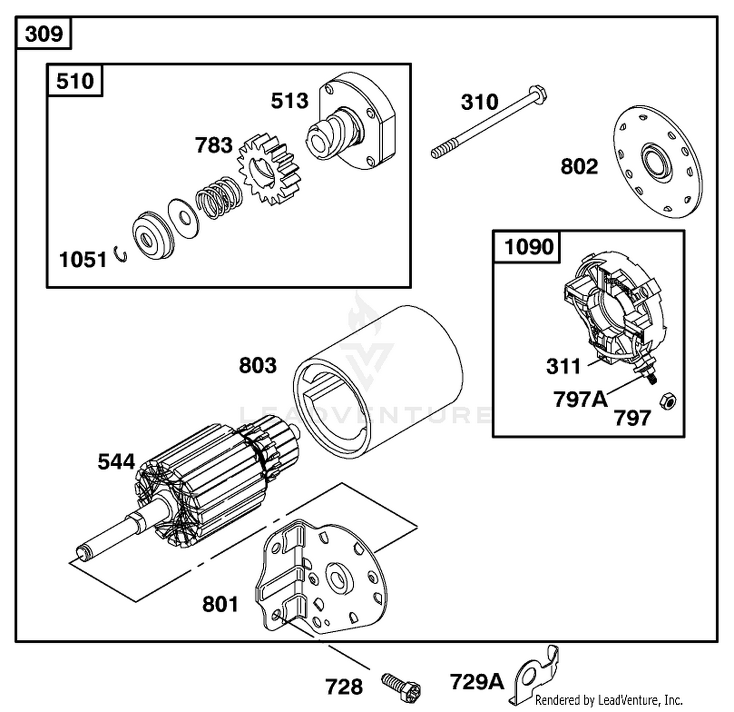 Engine Briggs  Stratton Model 28q777-0690-E1 8