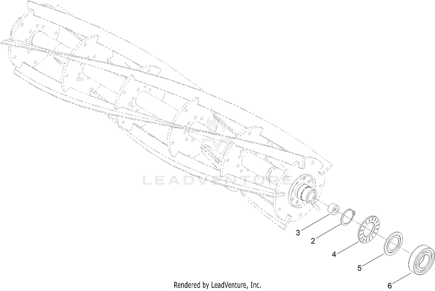 Optional EdgeSeries+ 27in Fairway, 5 Blade, Low Drag, Radial Reel Assembly No. 137-8469