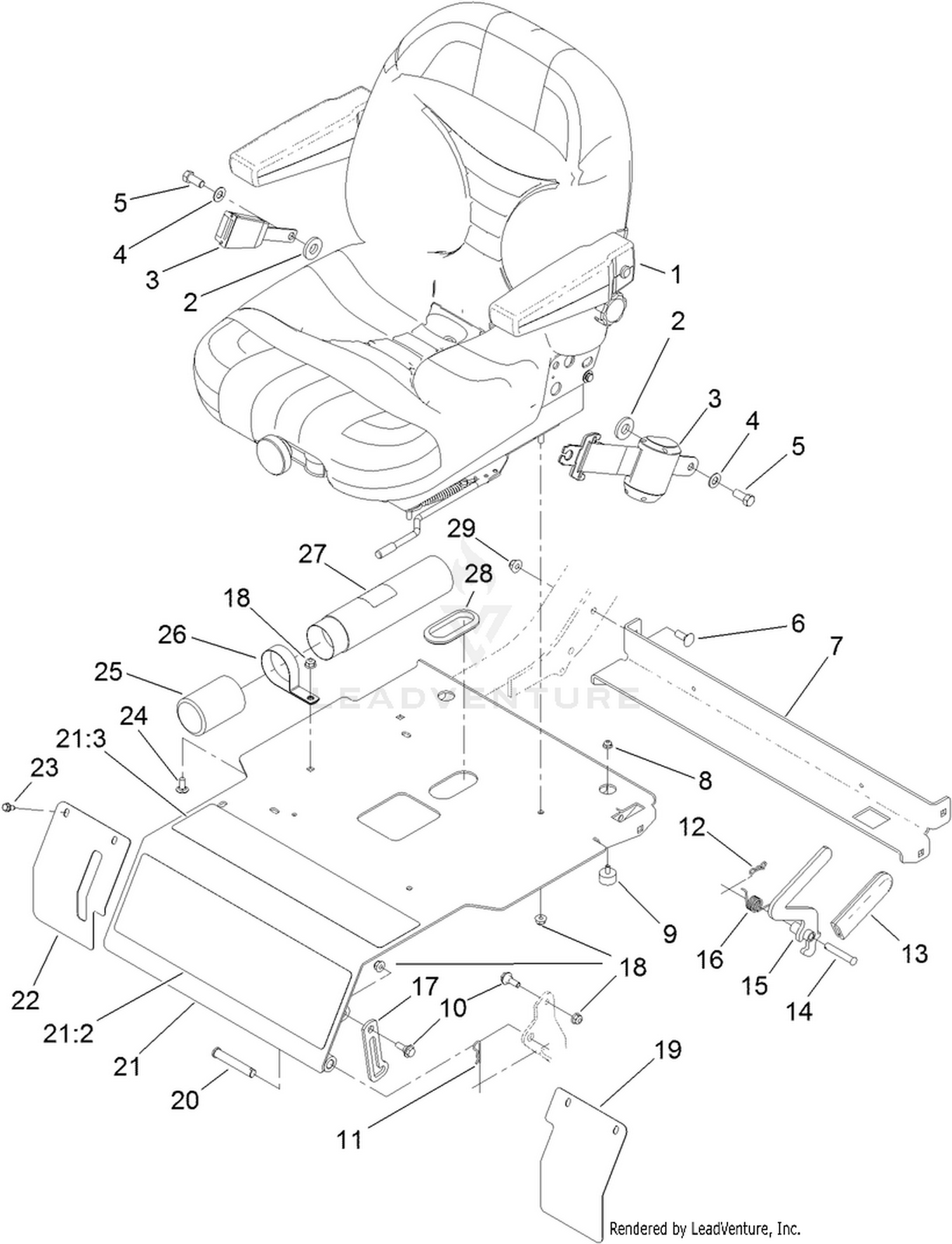 Seat and Seat Plate Assembly