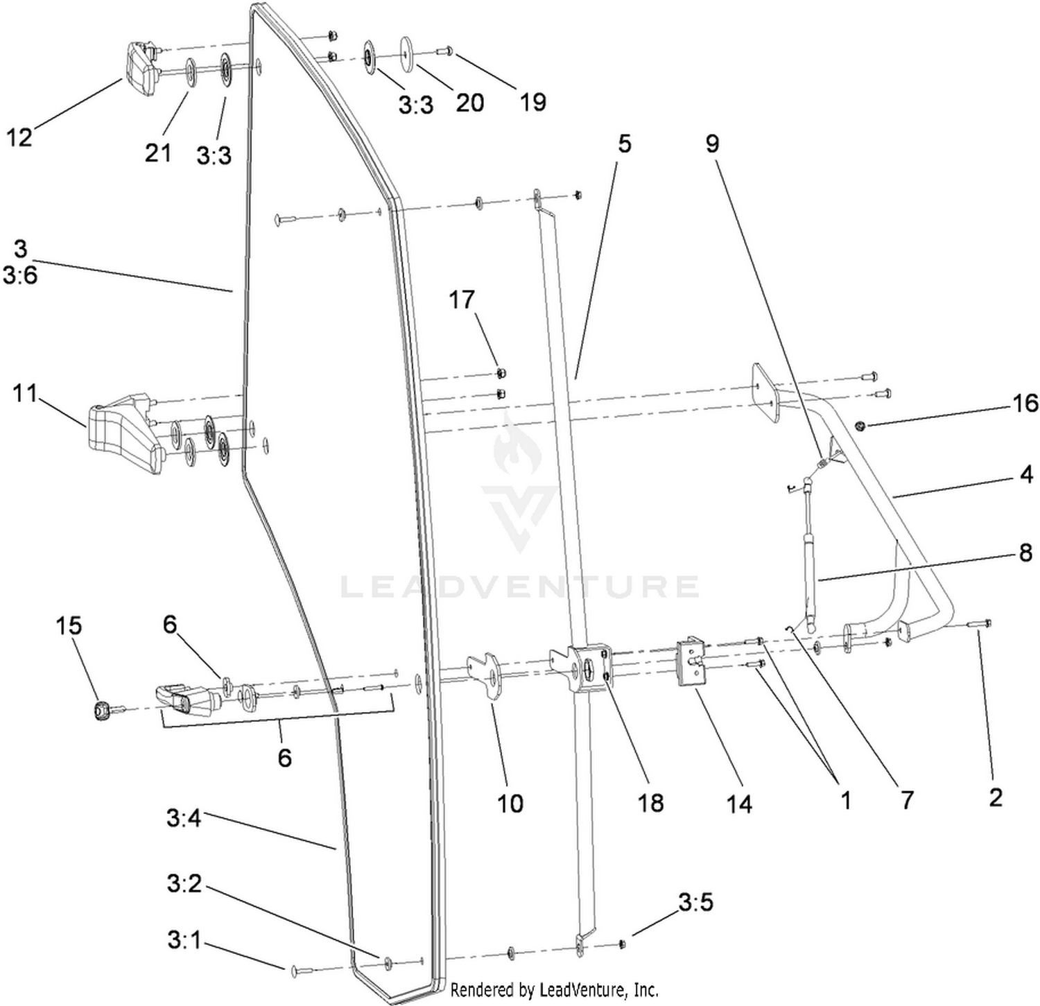 Right Door  Cab Assembly