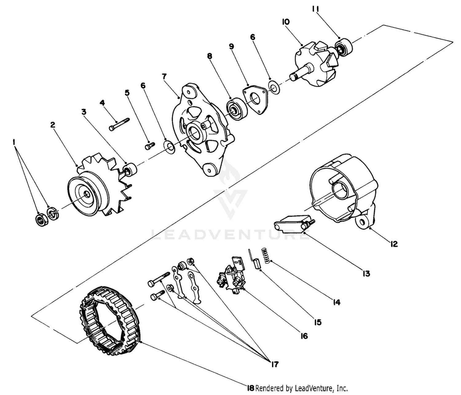 Alternator Assembly No. 70-5760