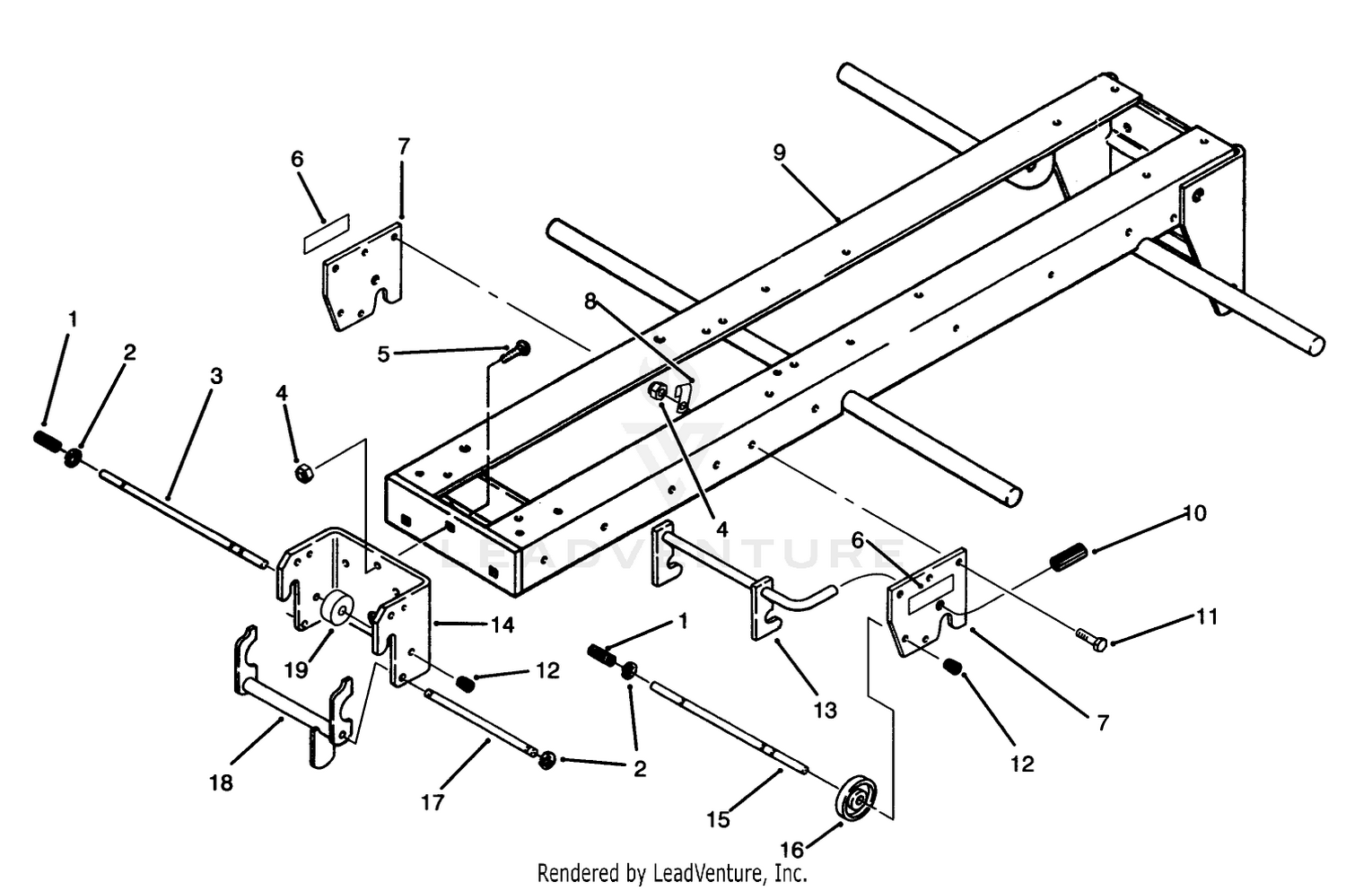 Front  Mid Hitch Assembly