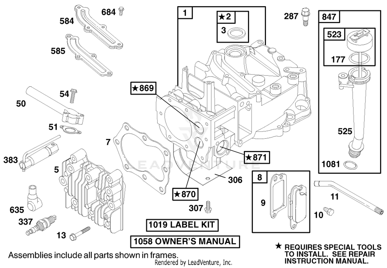 Engine Briggs  Stratton Model 12h802-1767-E1