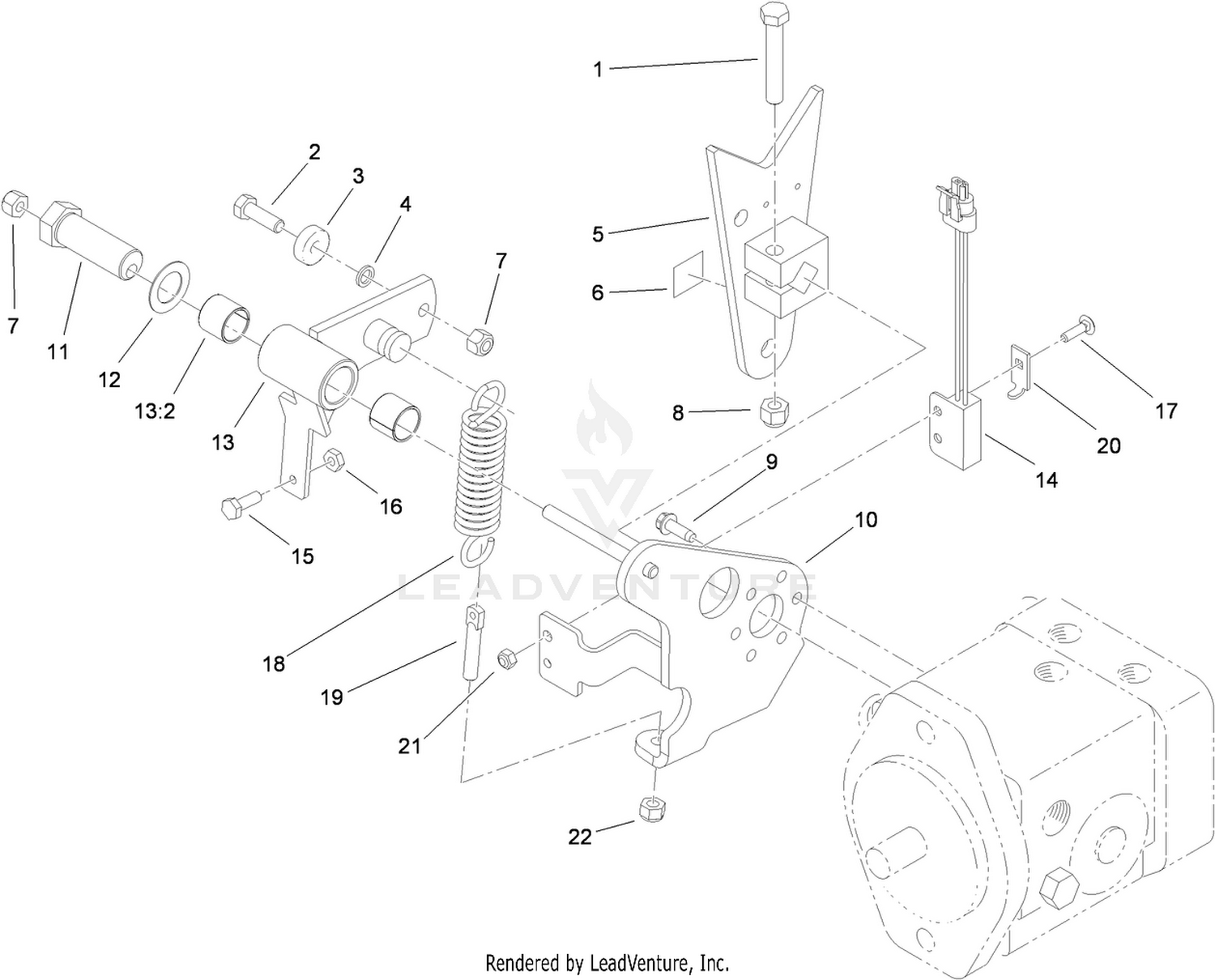 Pump Control Lever Assembly
