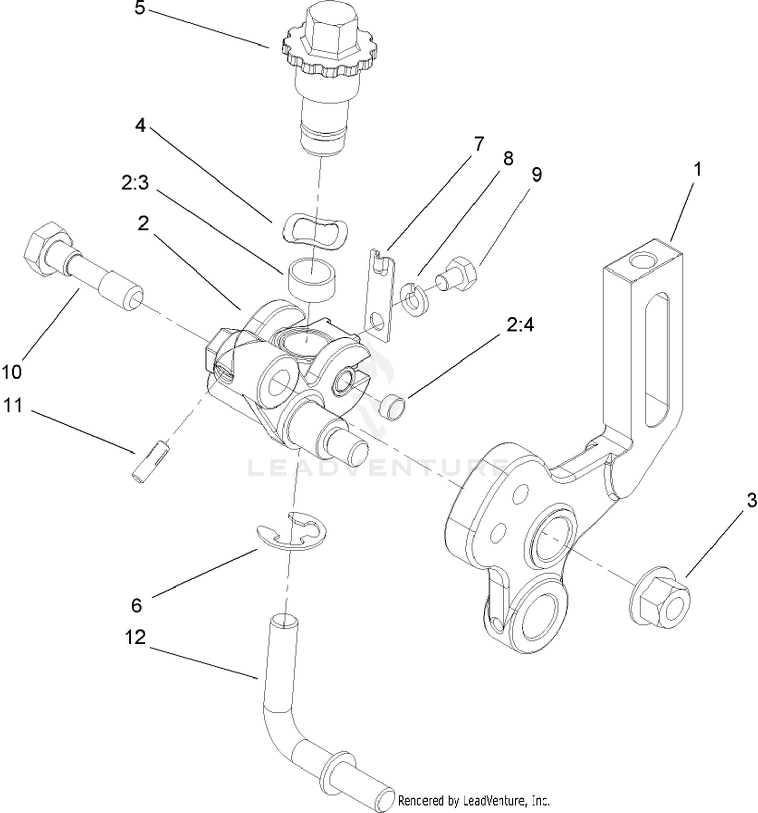 Right Hand Groomer Arm Assembly
