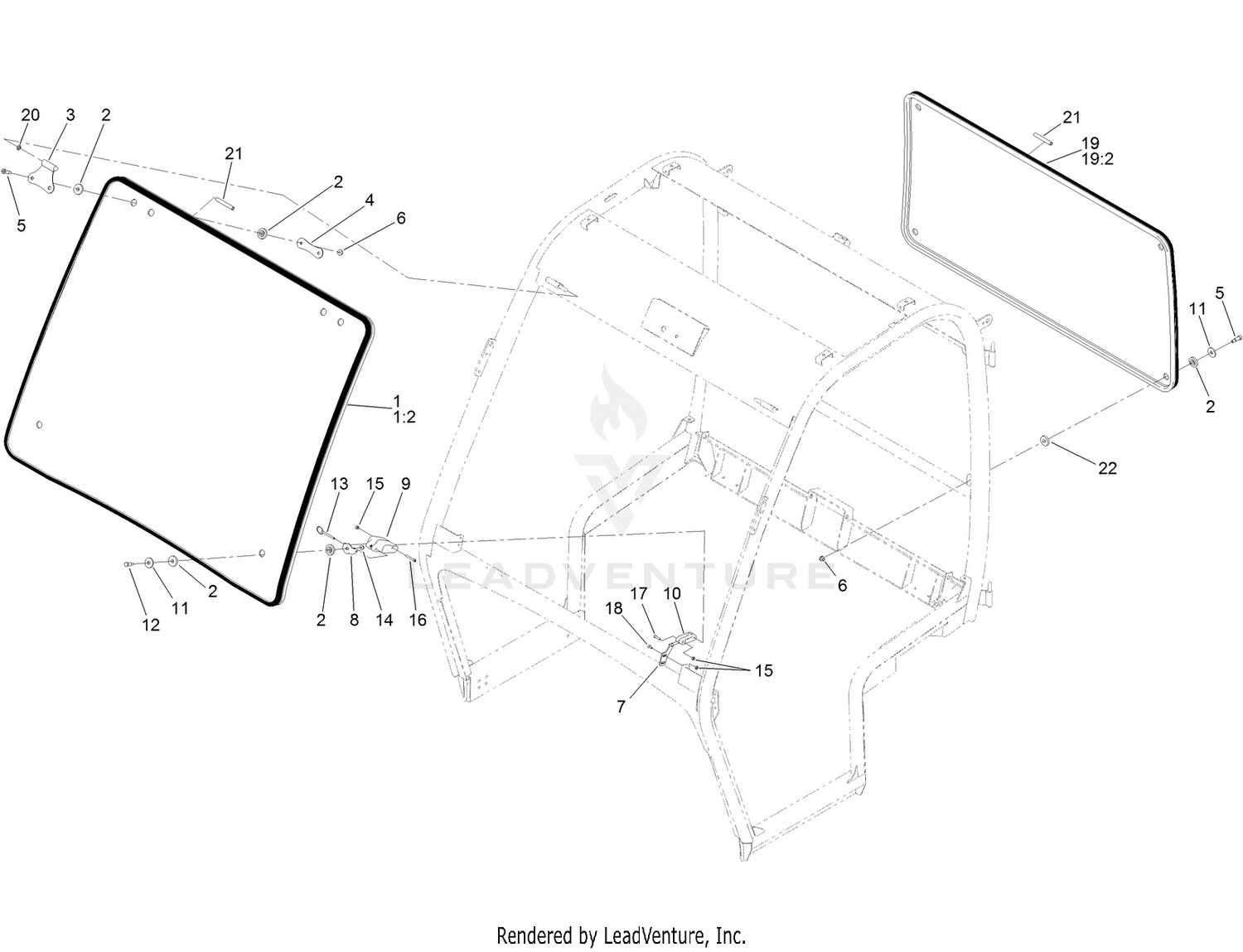 Front and Rear Window Assembly