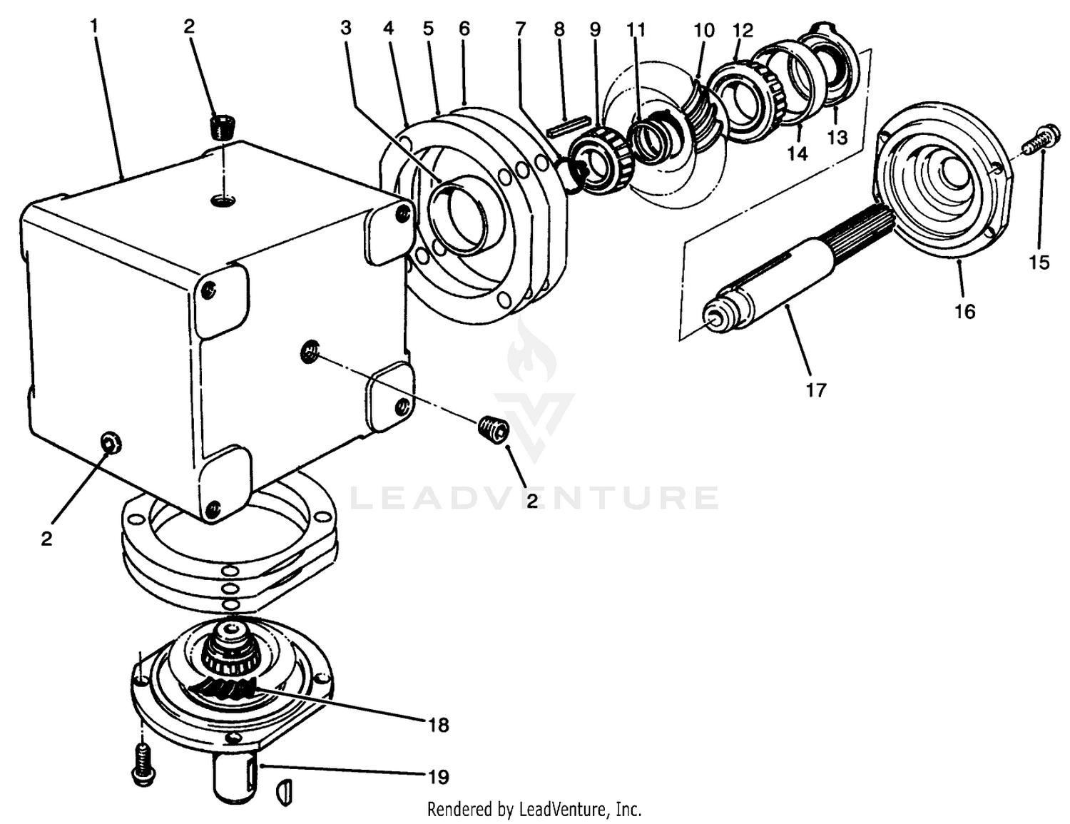 Gear Box Assembly No. 68-6810