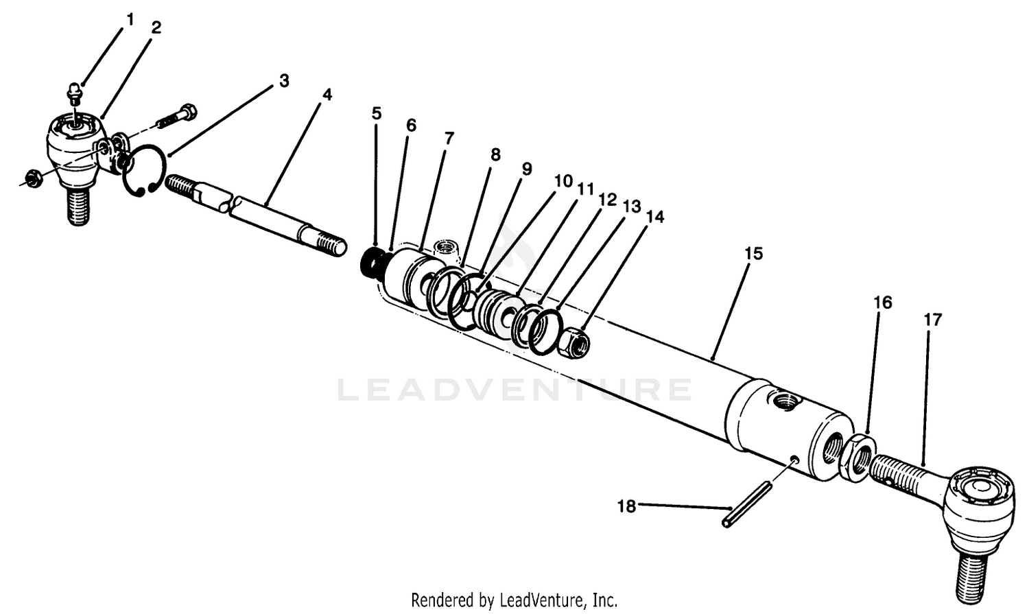 Hydraulic Cylinder Assembly No. 69-1960