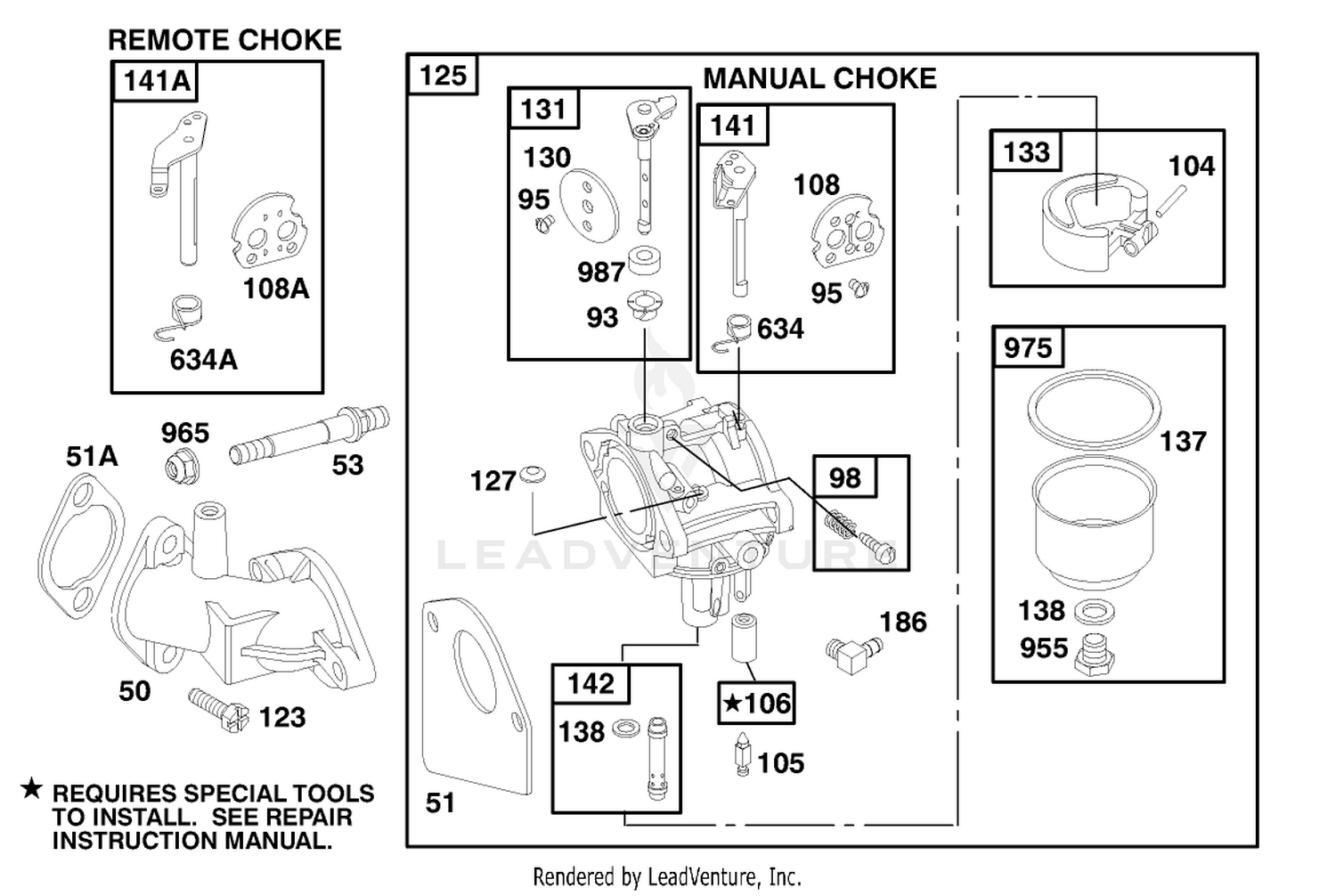 Engine Briggs  Stratton Model 195707-0421-E1 3