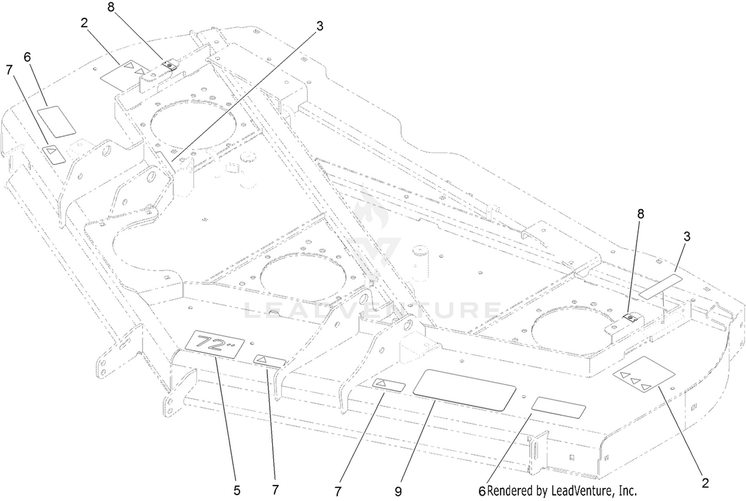 Deck Decal Assembly No. 108-9903
