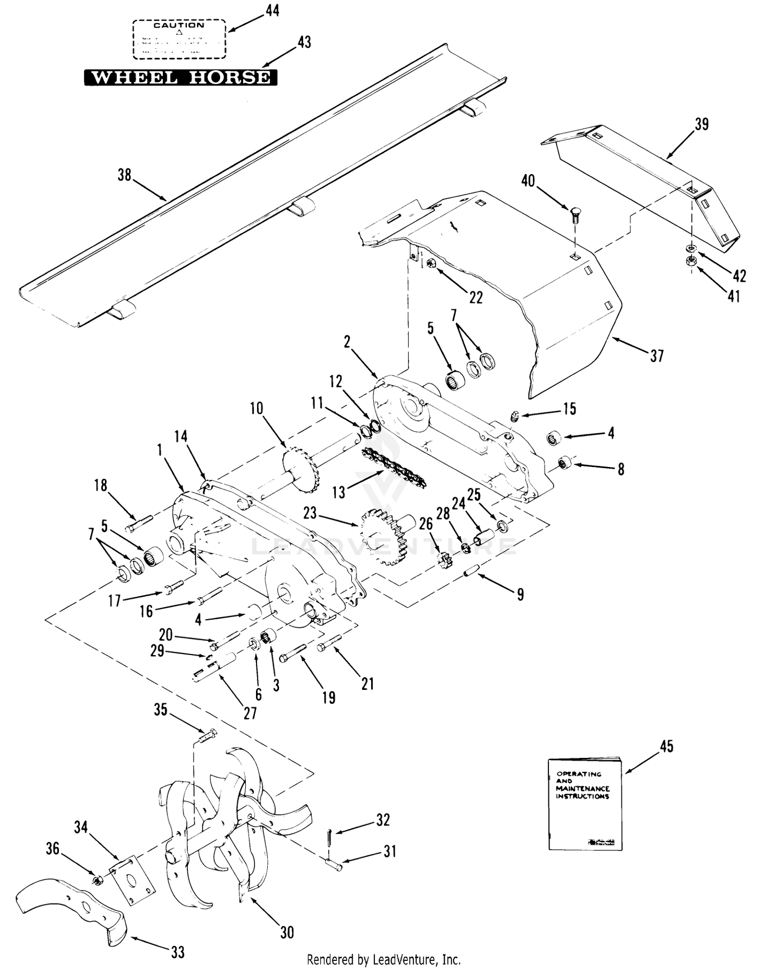 Tiller-36 In. (92 Cm) Vehicle Identification Number 07-36tl01