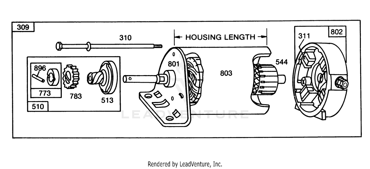 Engine Briggs  Stratton Model 253707-0157-01