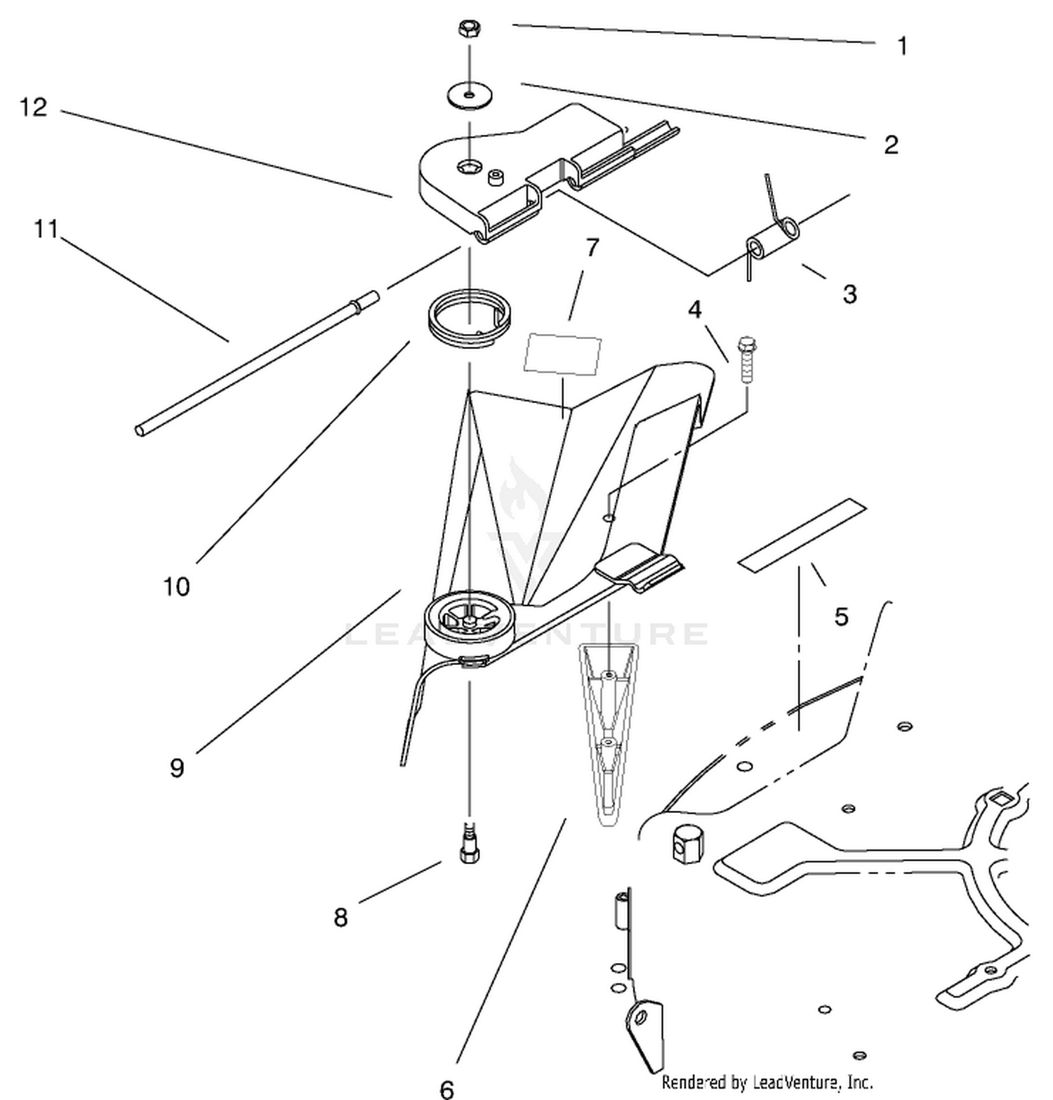 Deflector Assembly - Recycler