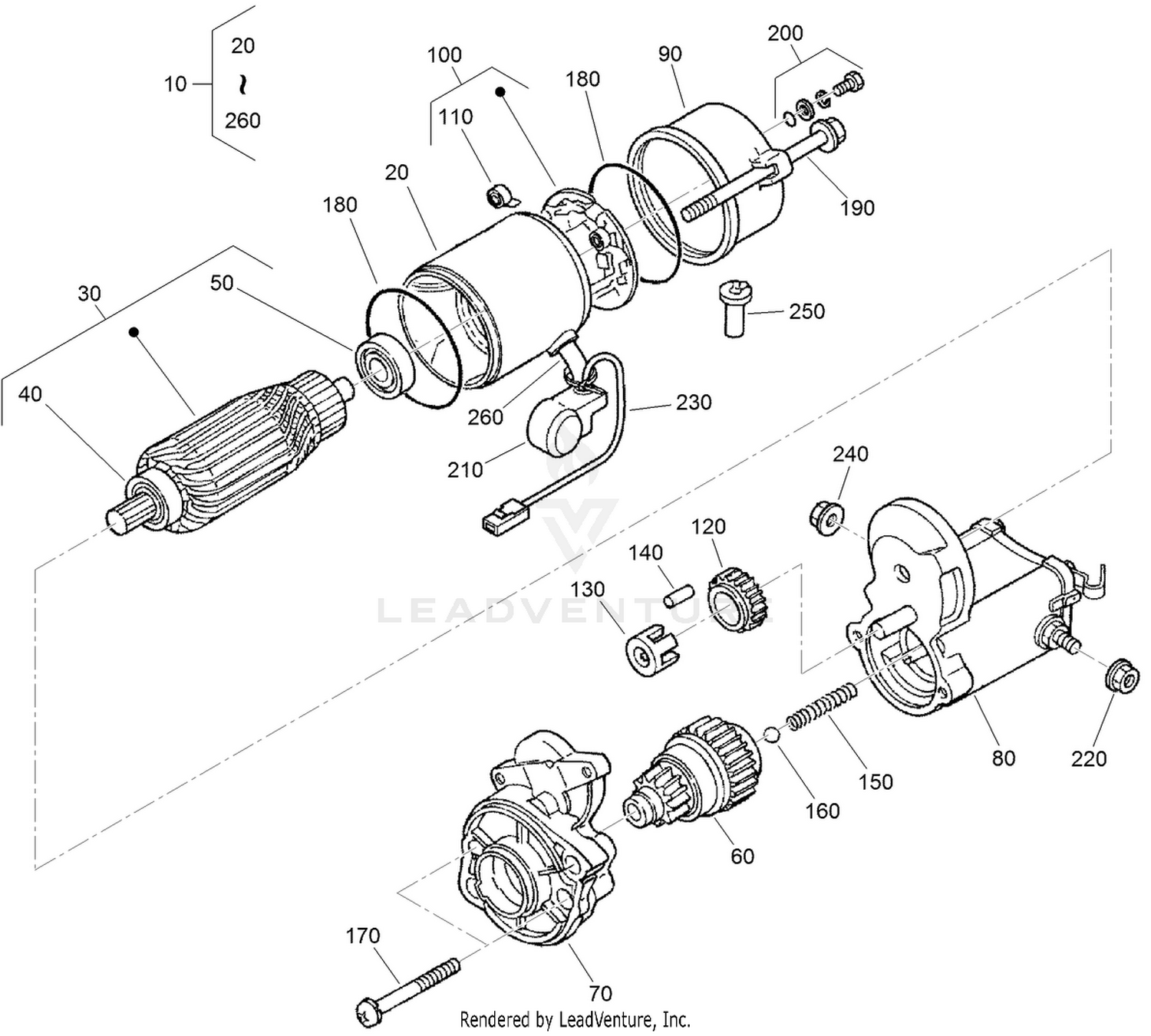 Starter Component Assembly