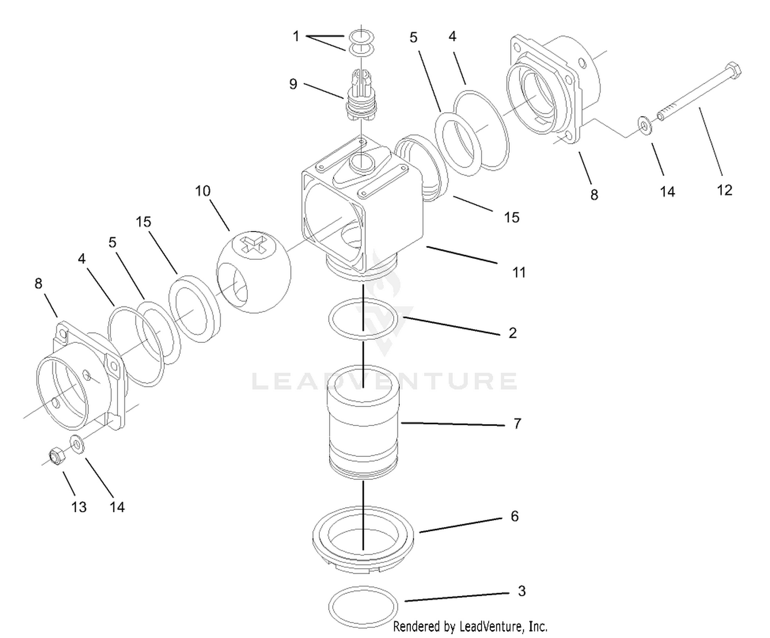 Hardi Ball Valve Assembly No. 106-1268
