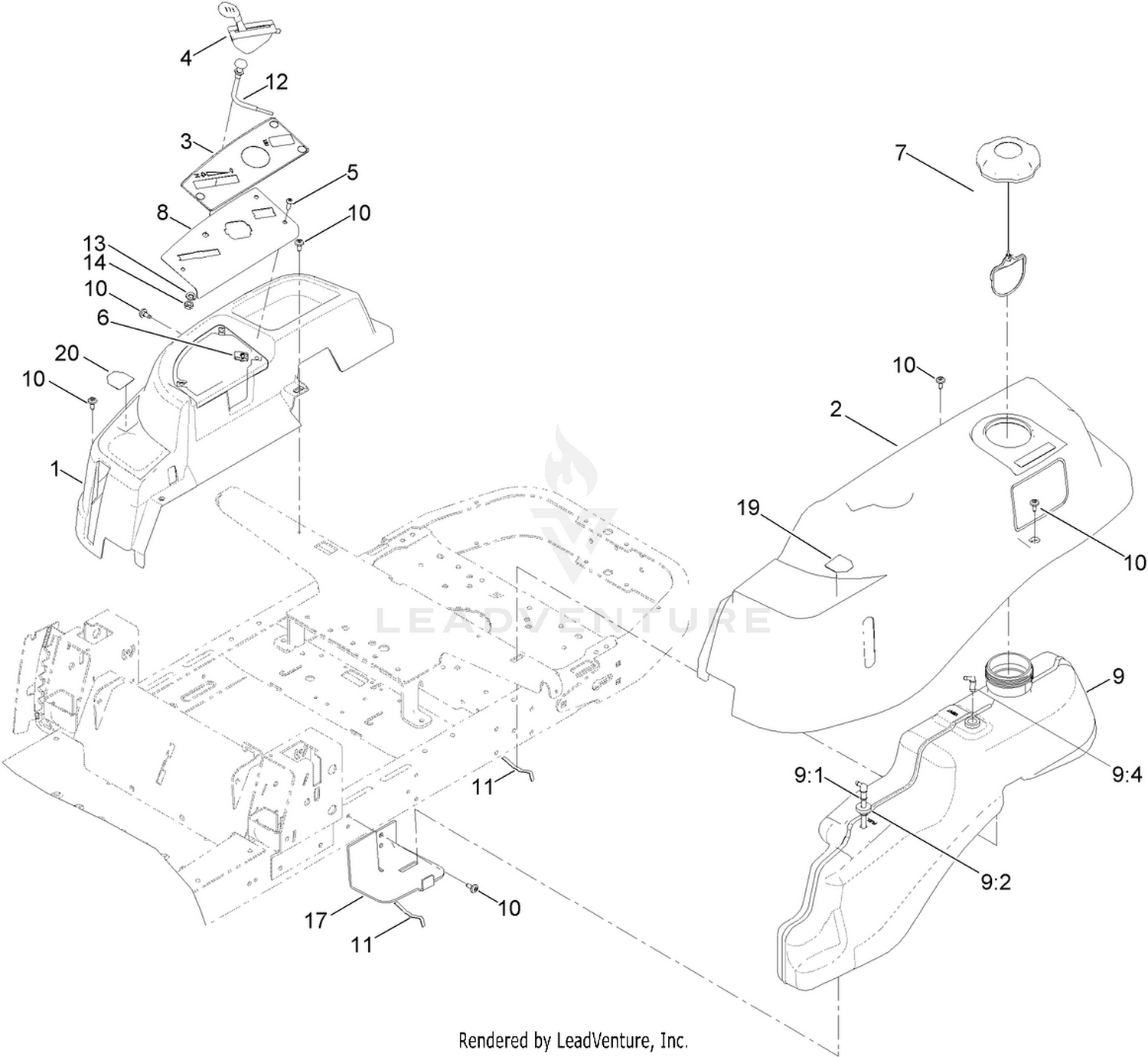 Body Styling and Fuel Pod Assembly
