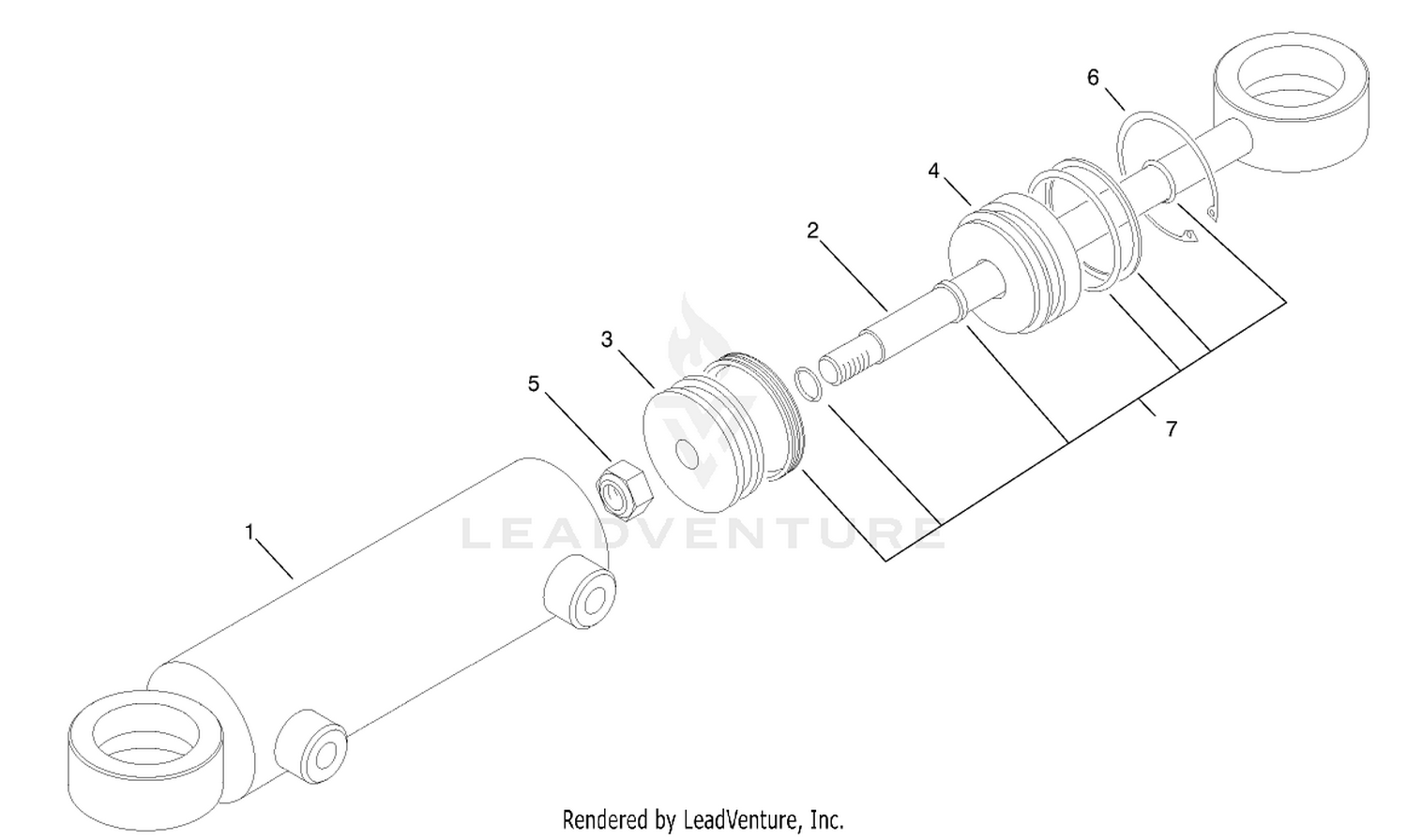 Hydraulic Cylinder Assembly No. 94-8141
