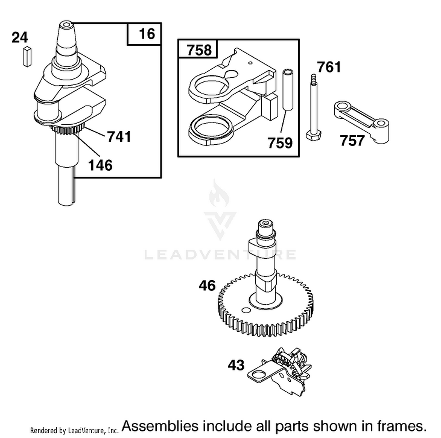 Engine Briggs  Stratton Model 284707-1148-E1 2