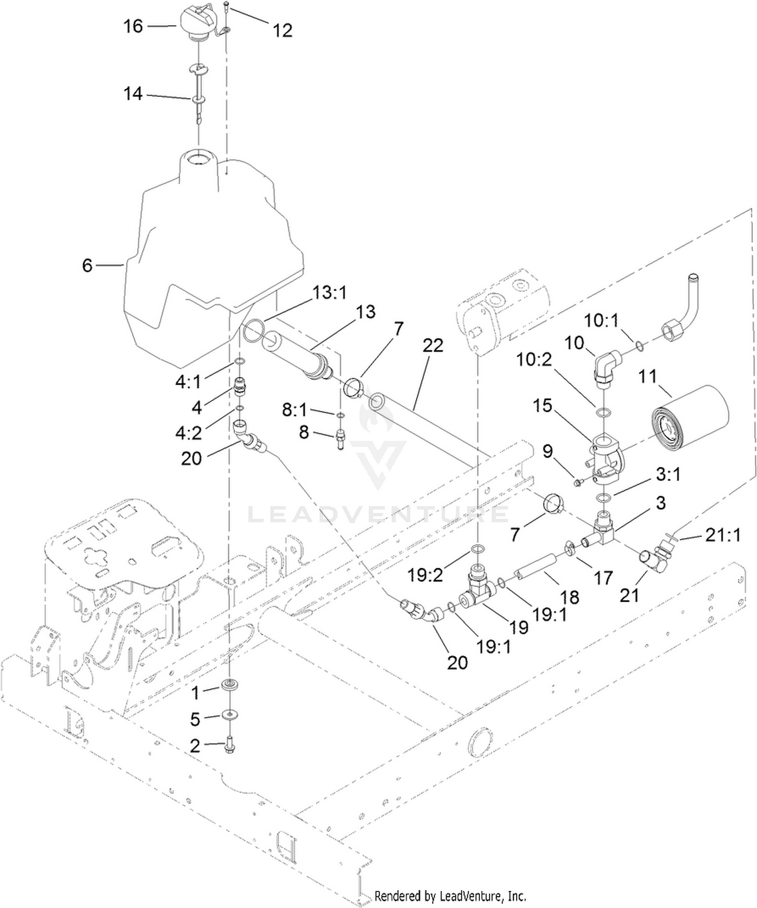 Hydraulic Tank and Filter Assembly