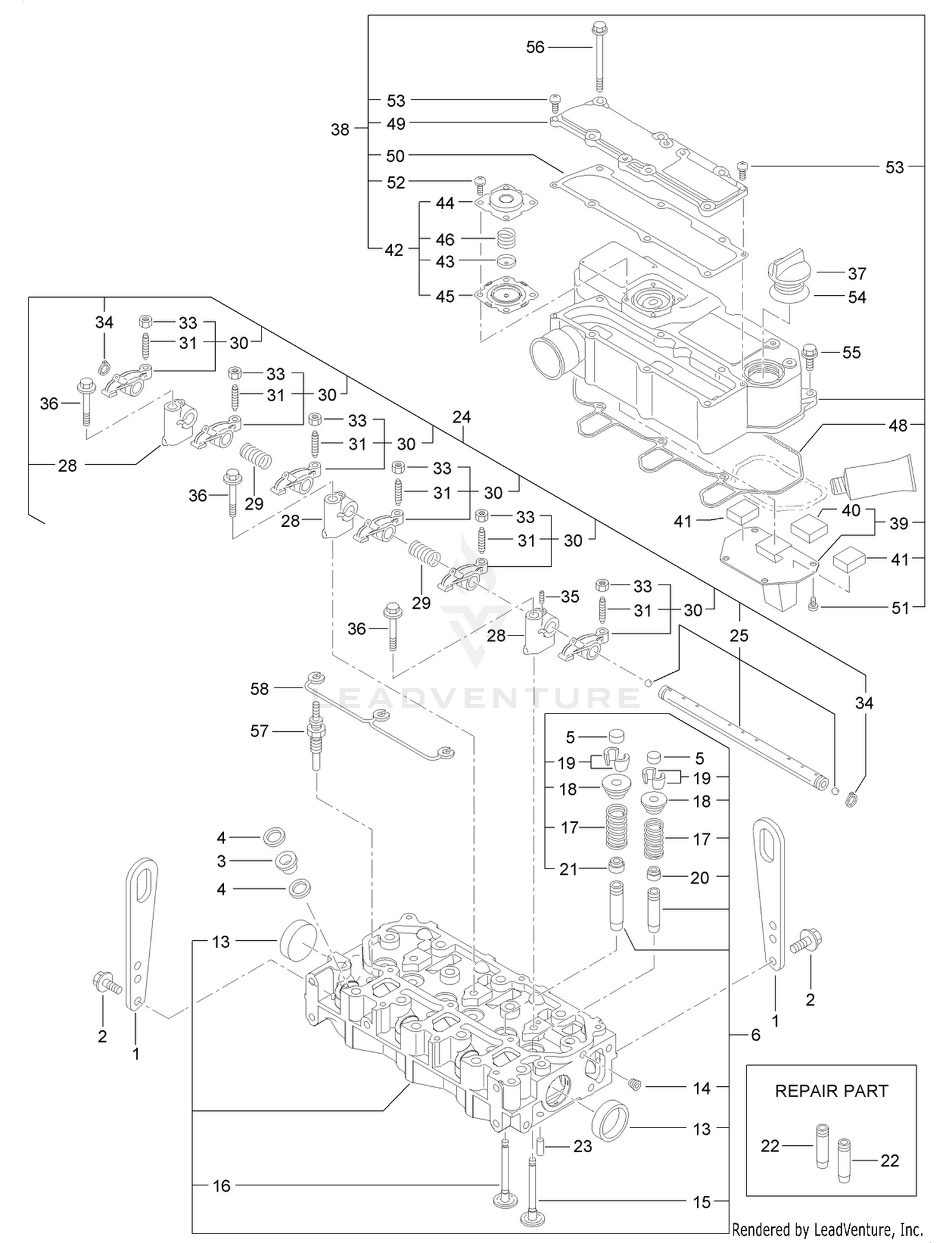 Cylinder Head and Cover Assembly