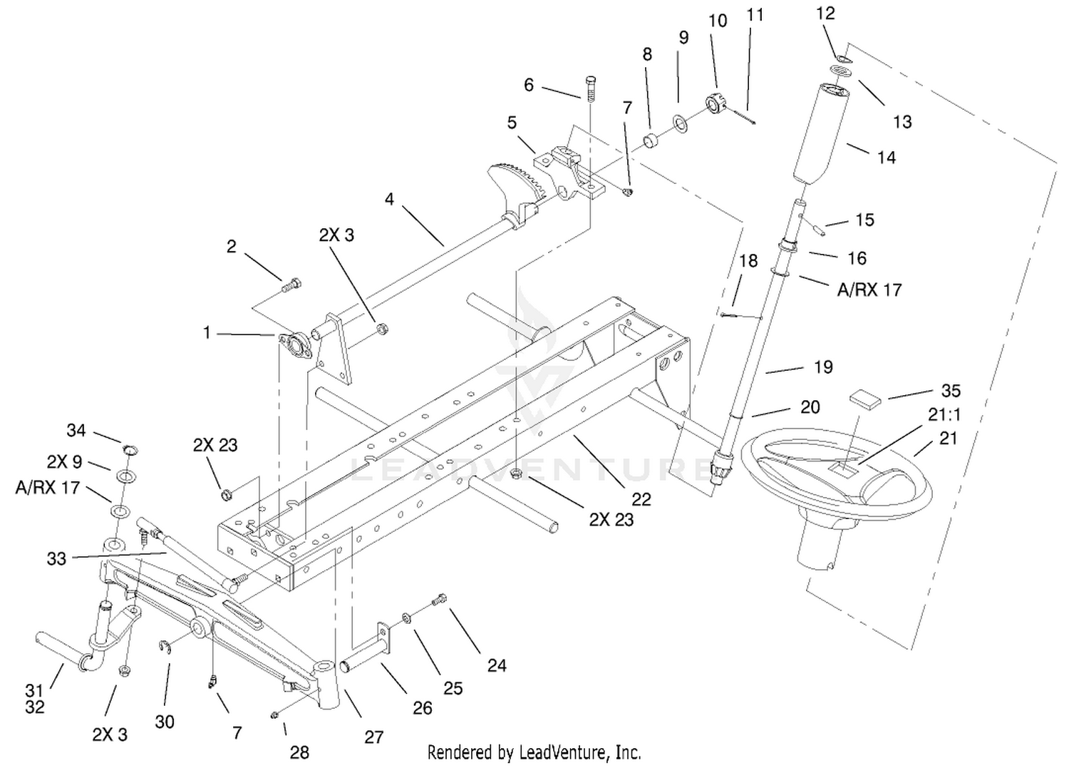 Frame, Axle And Steering System