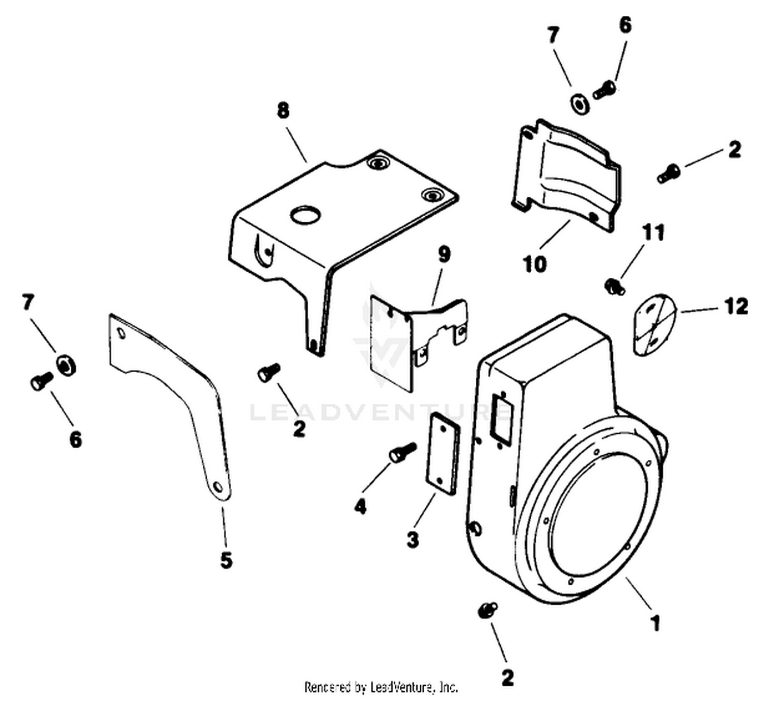 Engine Model No. M8t Type 301560 Baffles  Shroud
