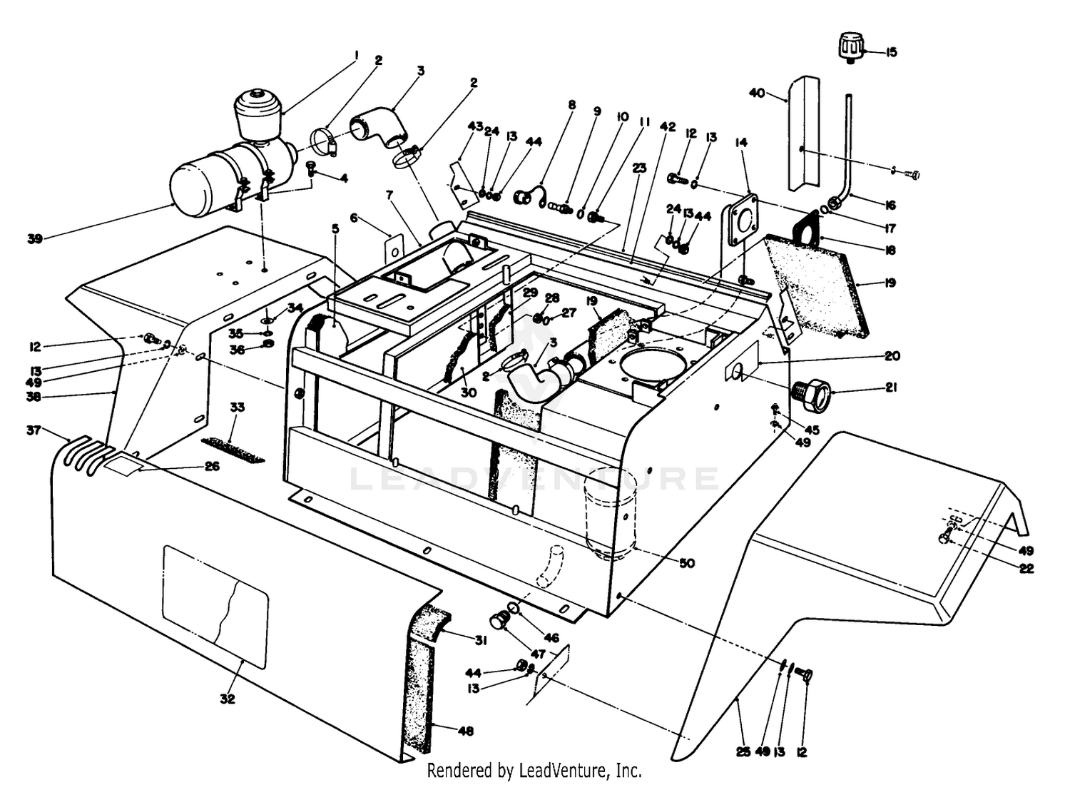 Fenders  Center Console Assembly