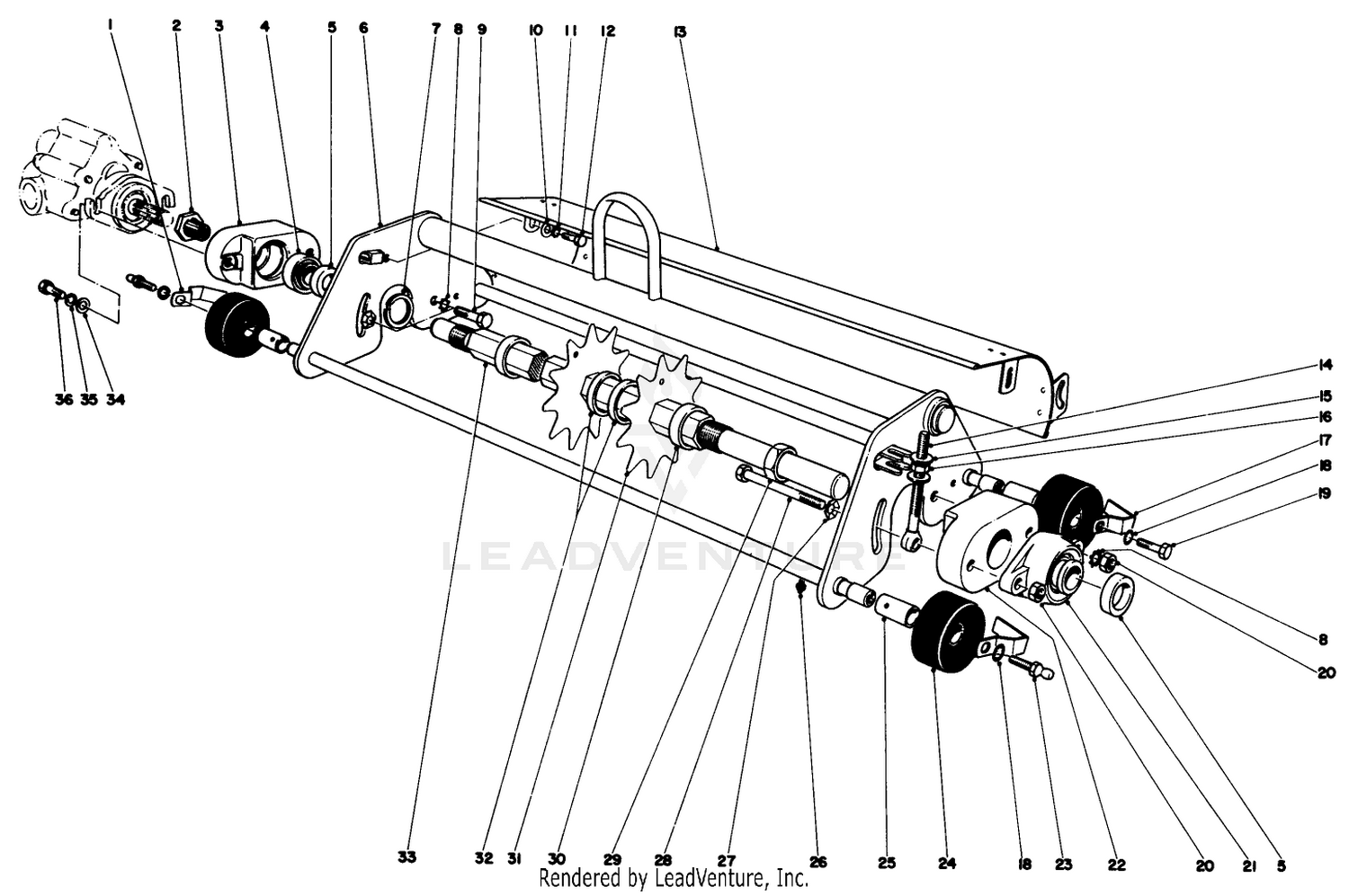 Thatching Reel Attachment Model No. 04416