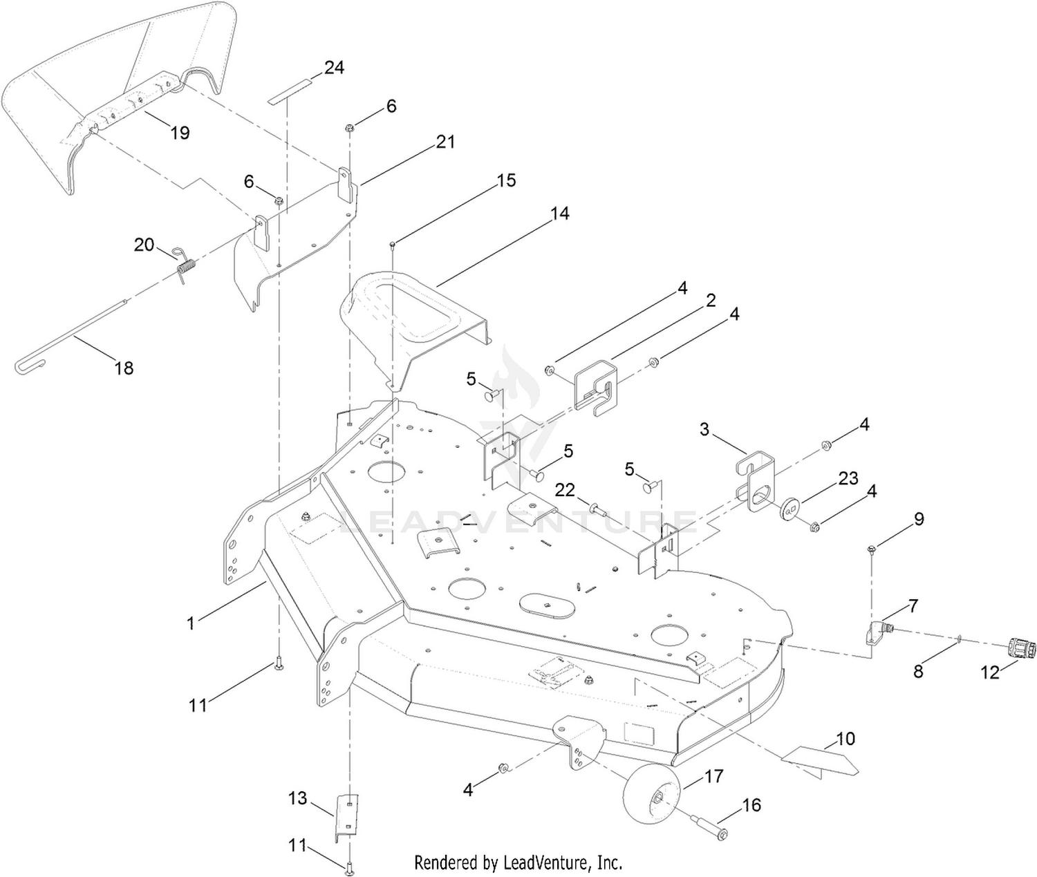 50 Inch Deck Assembly