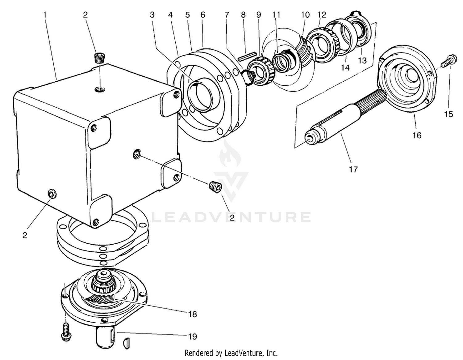 Gear Box Assembly No. 68-6810