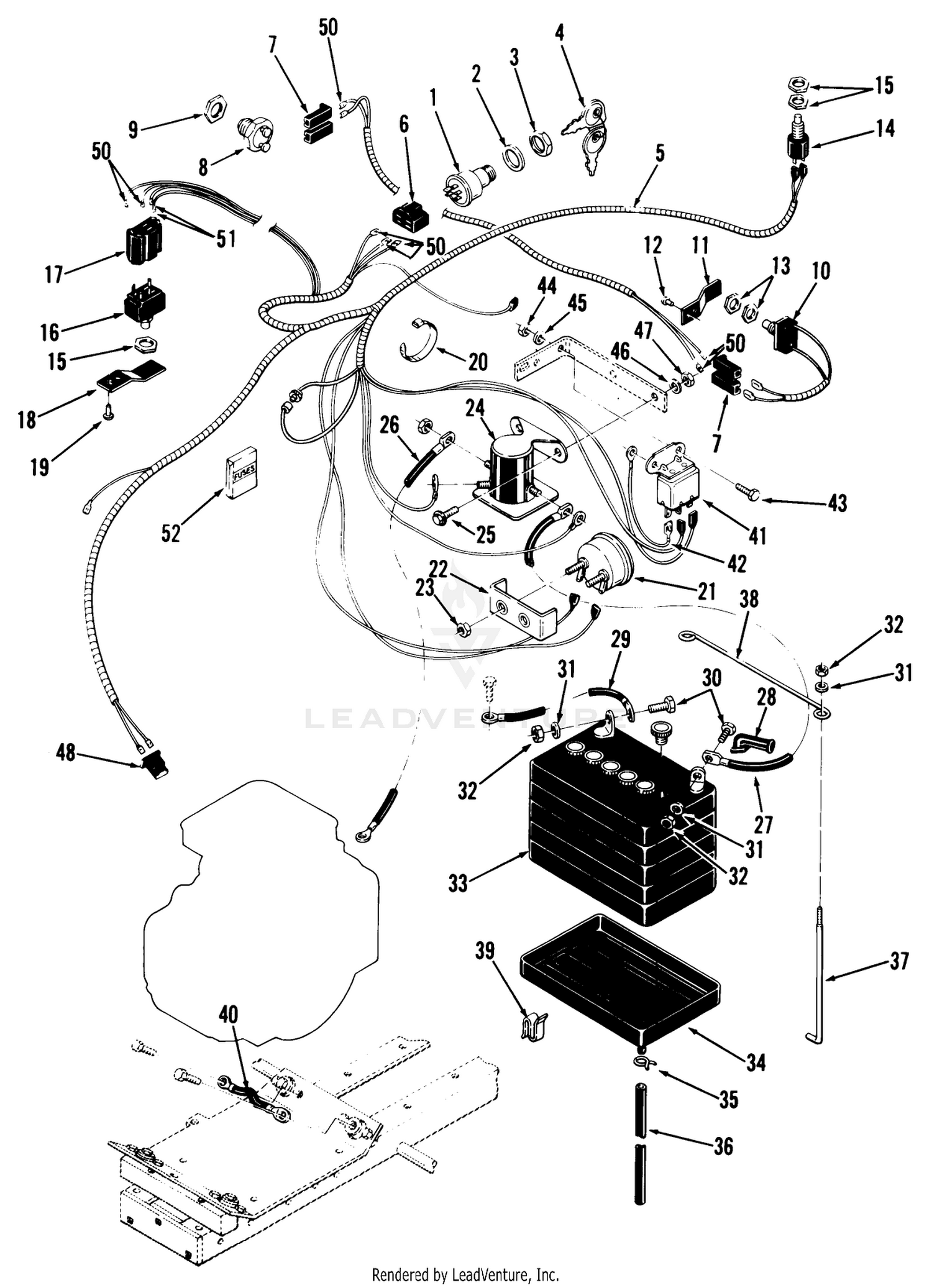 Electrical System C-161 Twin Cylinder  C-111 Models